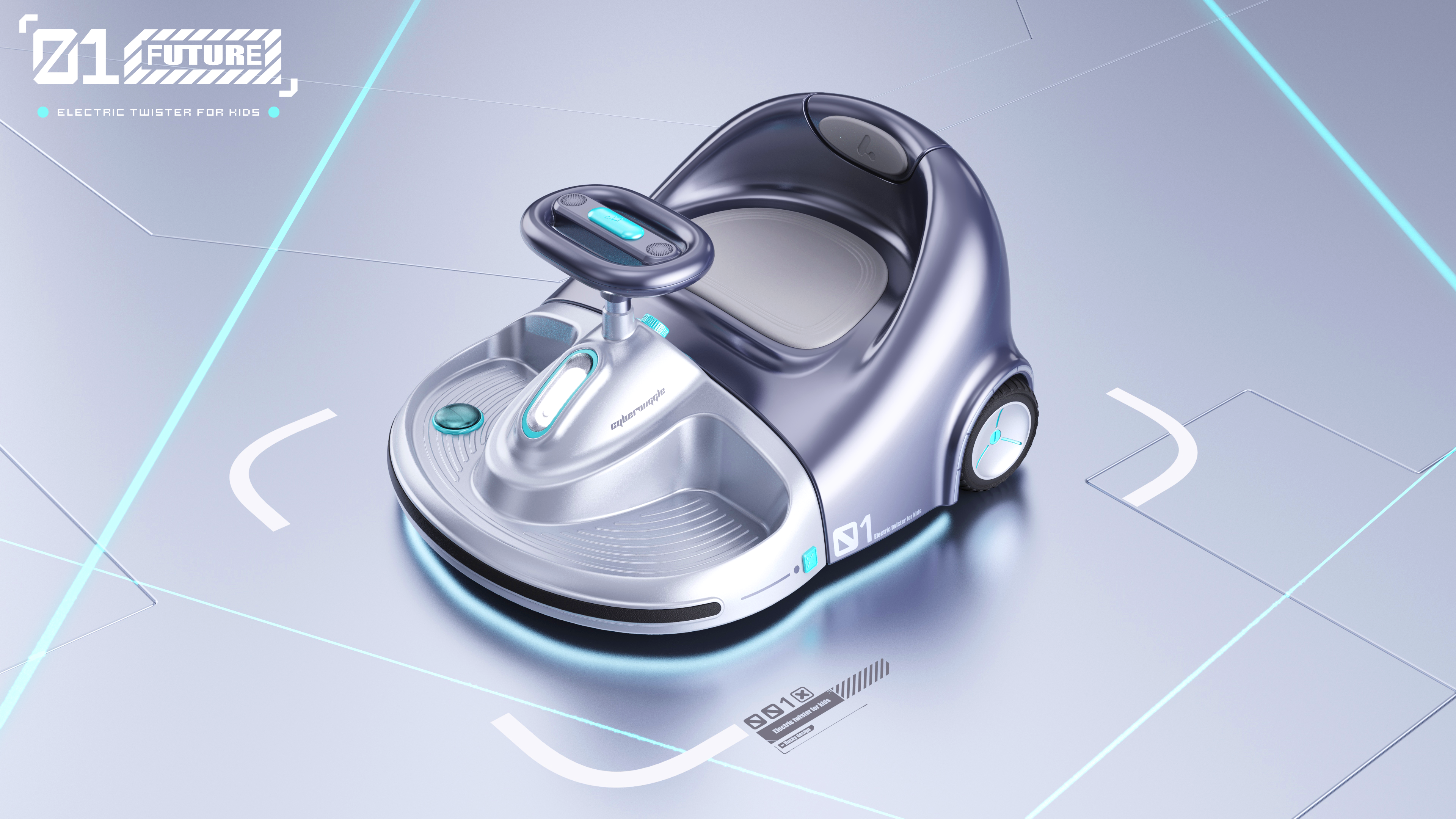 Sweeping Twist Car，Children's torsion car，Creative design，Appearance design，product design，Stroller design，