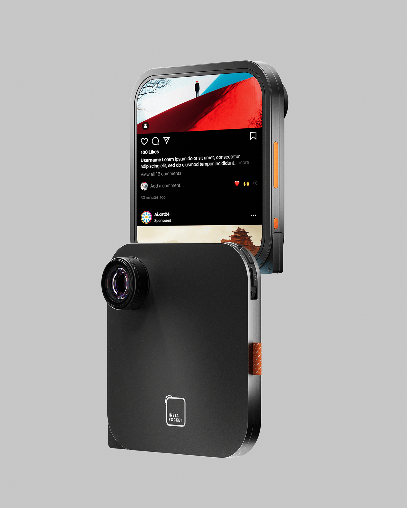 camera，Digital，Electronic equipment，InstaPocket，