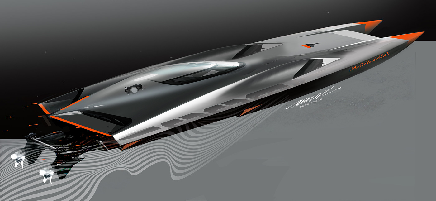 Speedboat，vehicle，ship，industrial design，