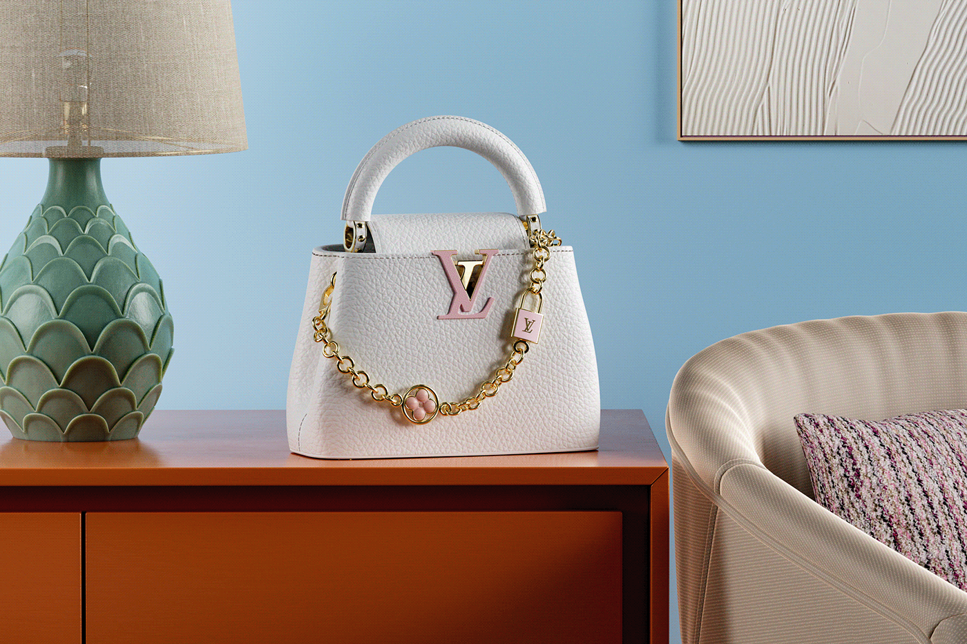 LV Capucines，knapsack，Fashion products，Louis Vuitton，