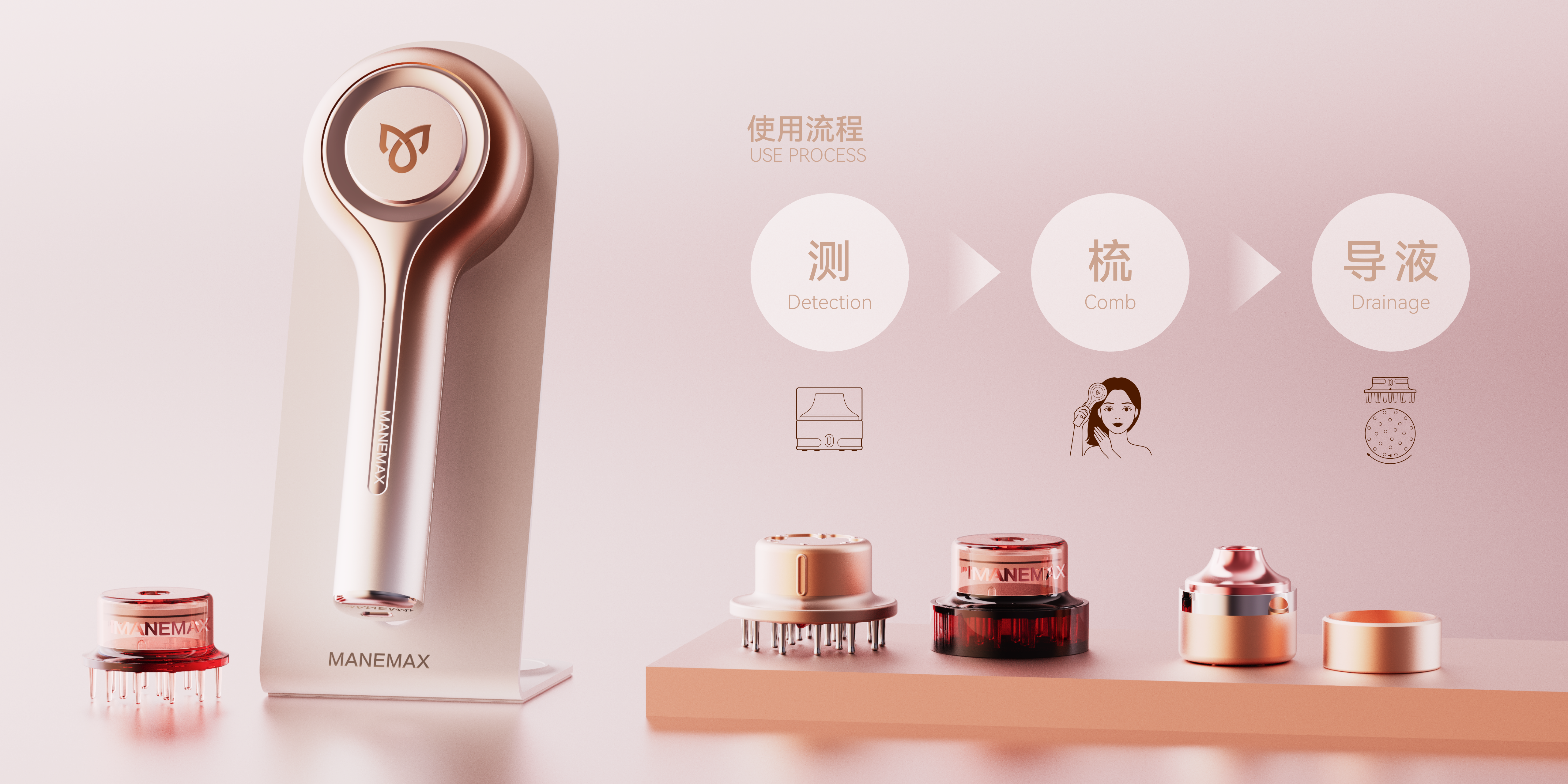 product design，Beauty care，Intelligent products，Light luxury，