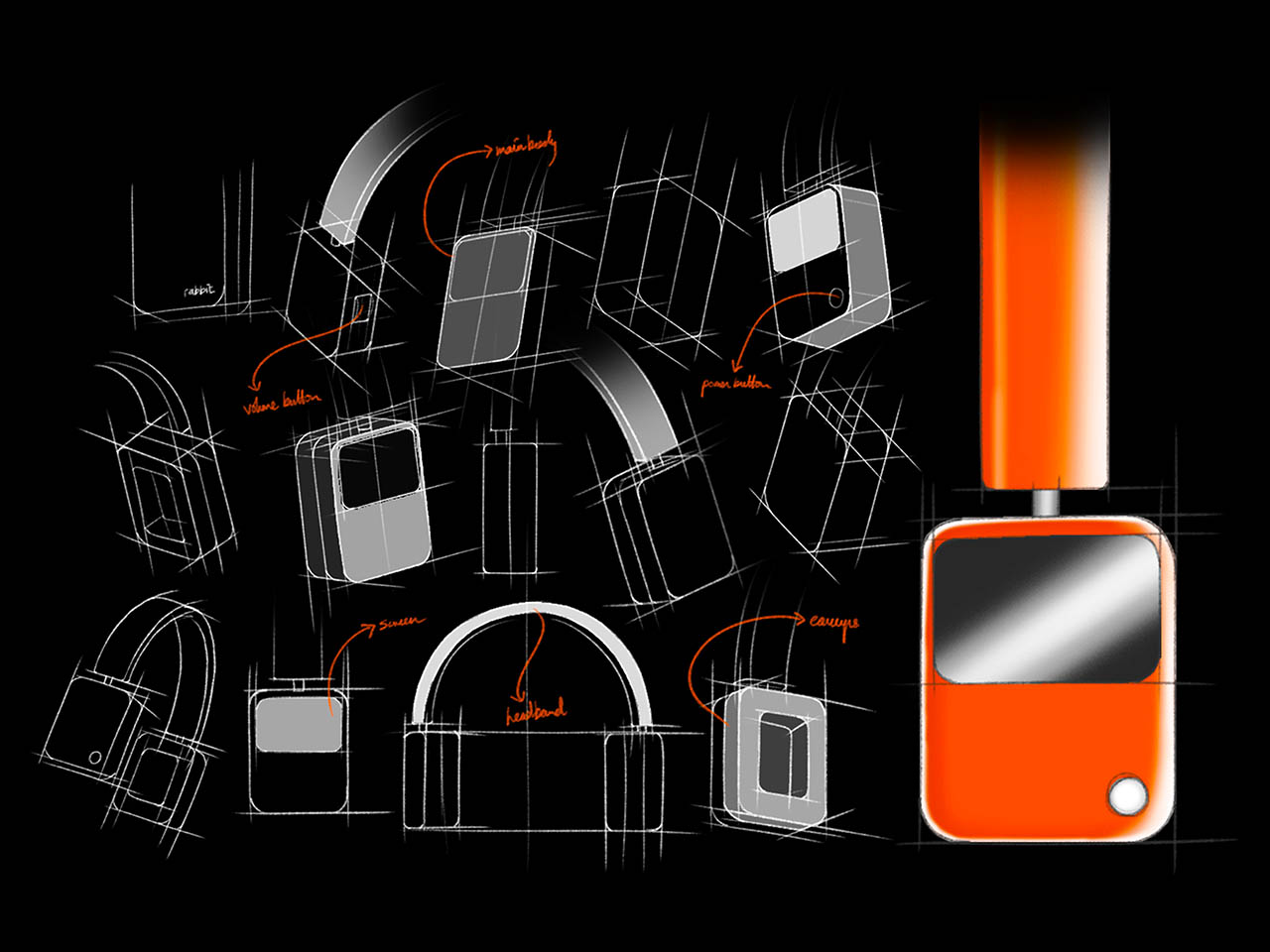 Rabbit，headset，Digital，electronic product，