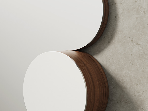 Zoom，mirror，cylindrical，Wooden base，Vertical suspension，
