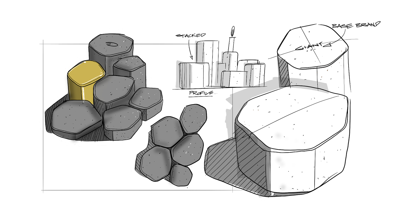 Giant，base，Sculptural style，Desktop decoration，