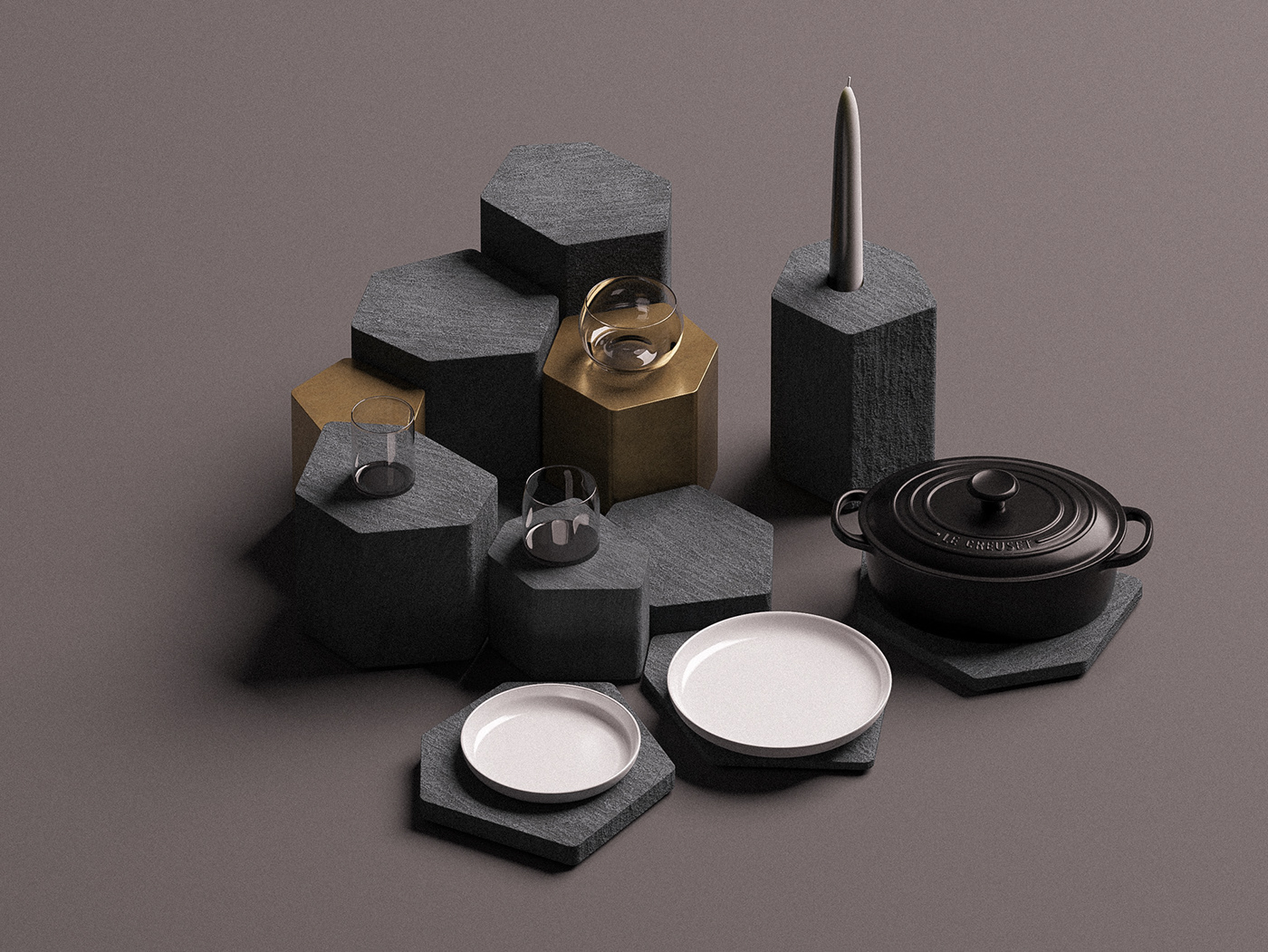 Giant，base，Sculptural style，Desktop decoration，