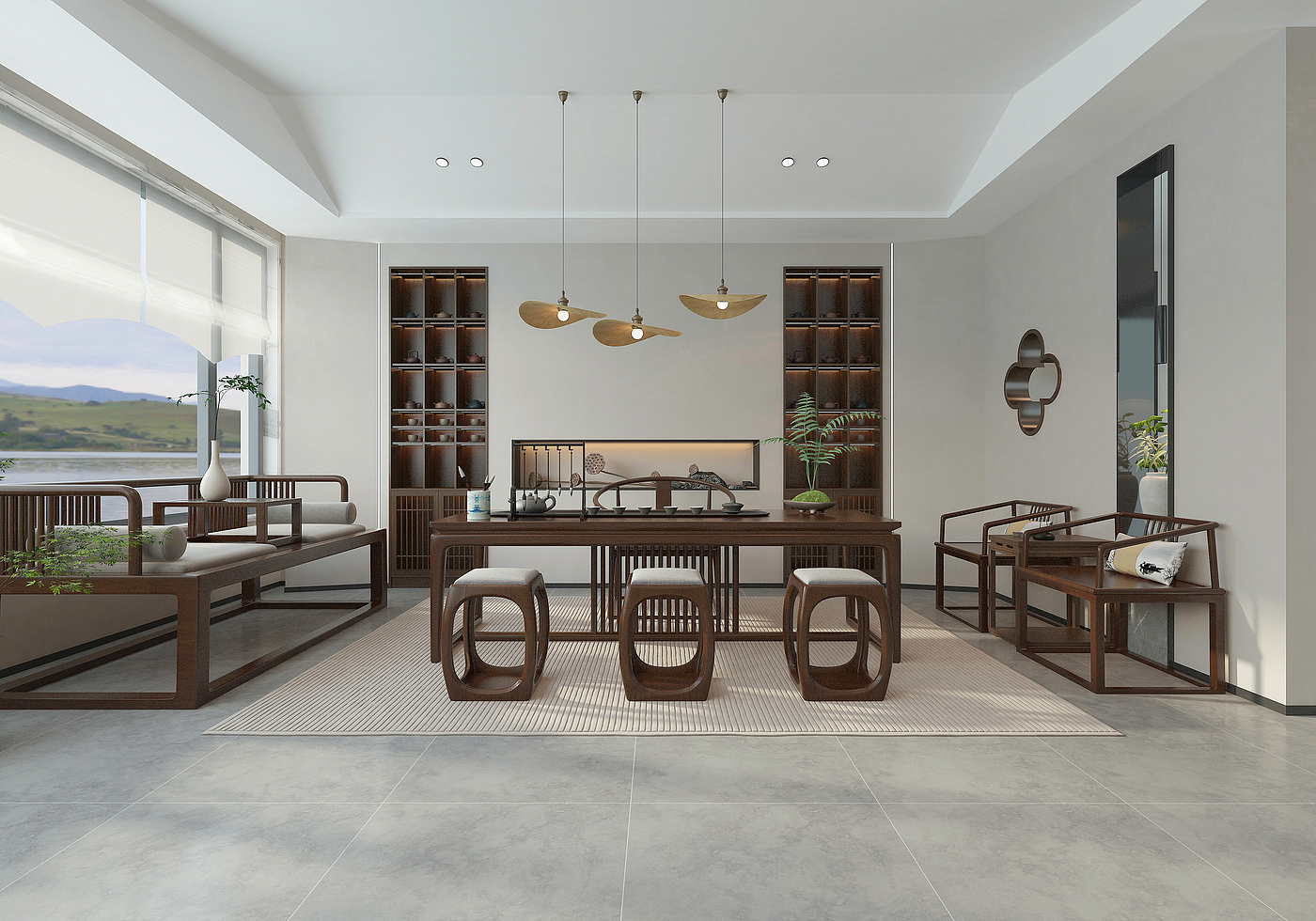 Middle Ancient Style，teahouse，space design ，Interior design，Zen wind，Home design，Hotel Design，Public Area Design，