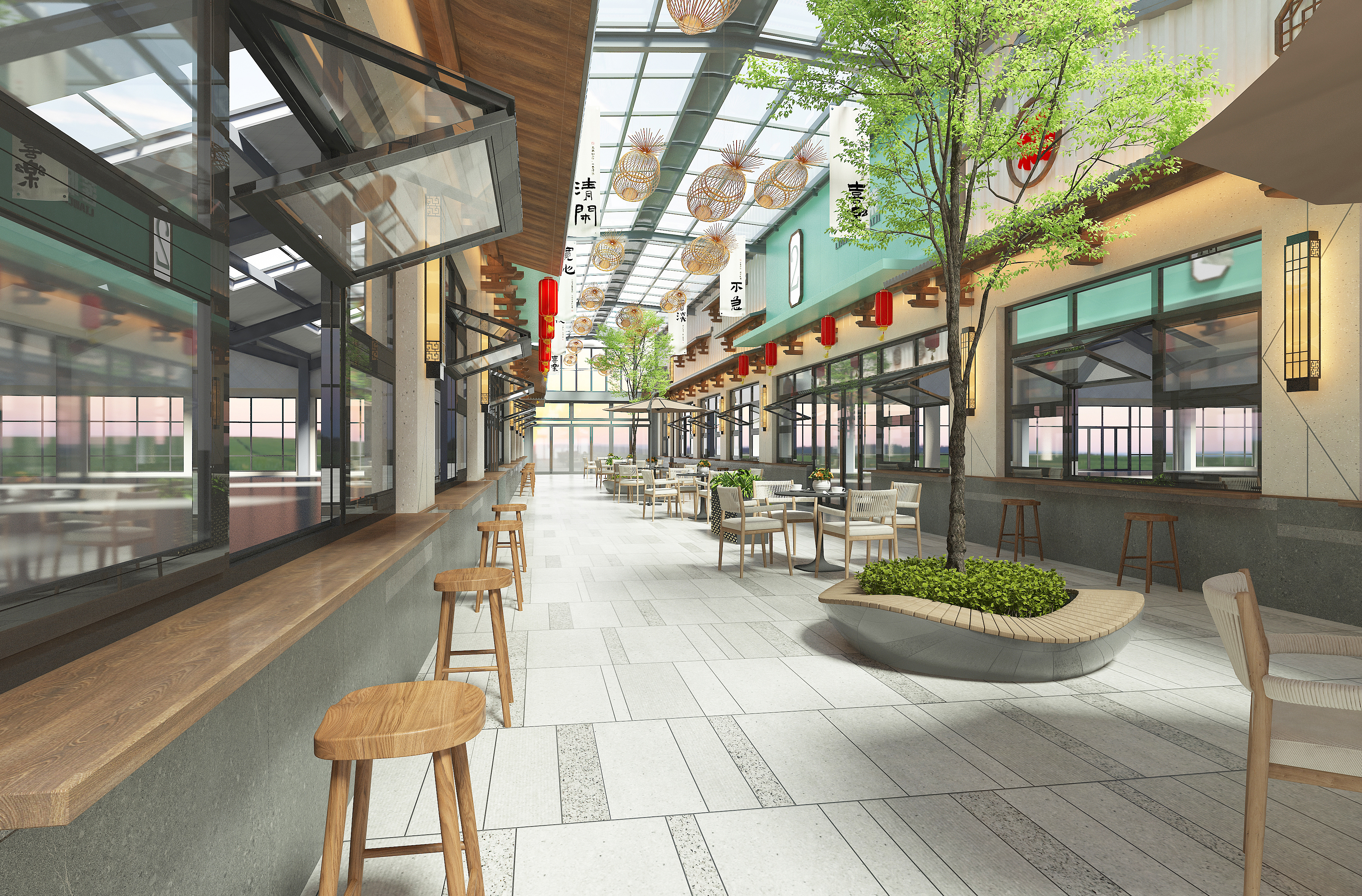 Wen Lu Bazaar，Liancheng Haiji，food market，Net red market，Dalian Cultural Tourism，space design ，Interior design，Pulandian Liancheng Haiji，