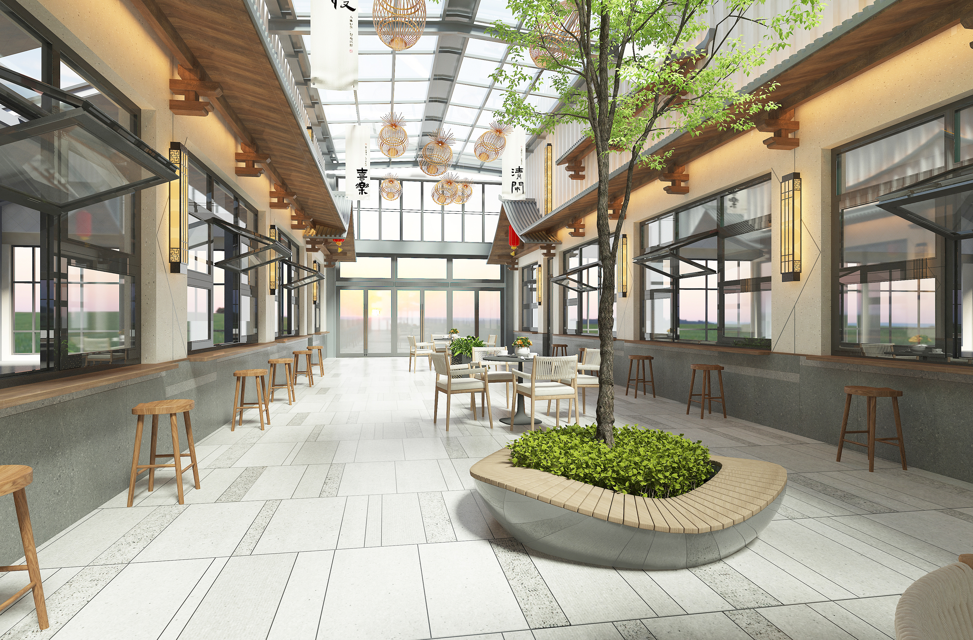 Wen Lu Bazaar，Liancheng Haiji，food market，Net red market，Dalian Cultural Tourism，space design ，Interior design，Pulandian Liancheng Haiji，