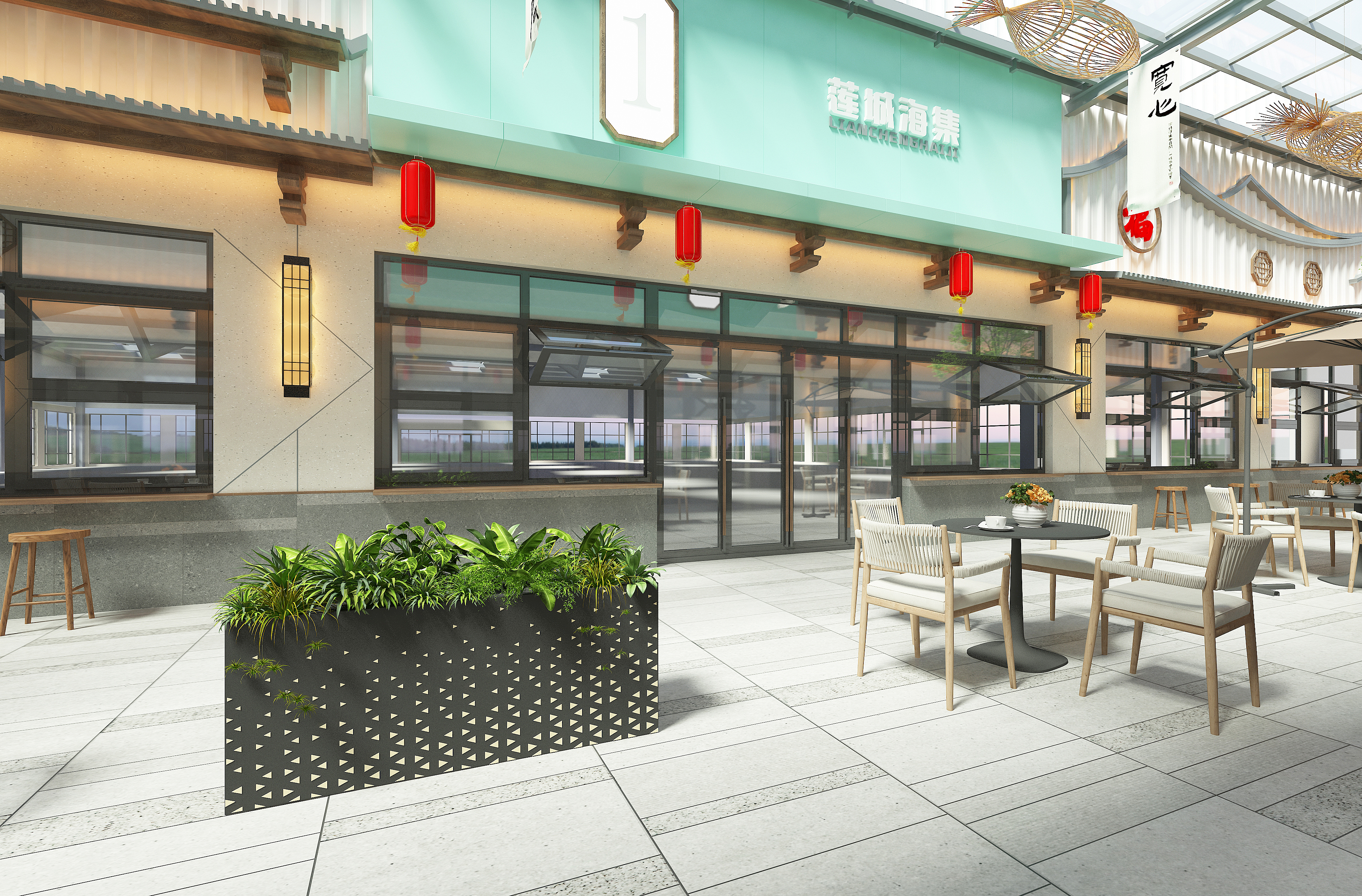 Wen Lu Bazaar，Liancheng Haiji，food market，Net red market，Dalian Cultural Tourism，space design ，Interior design，Pulandian Liancheng Haiji，