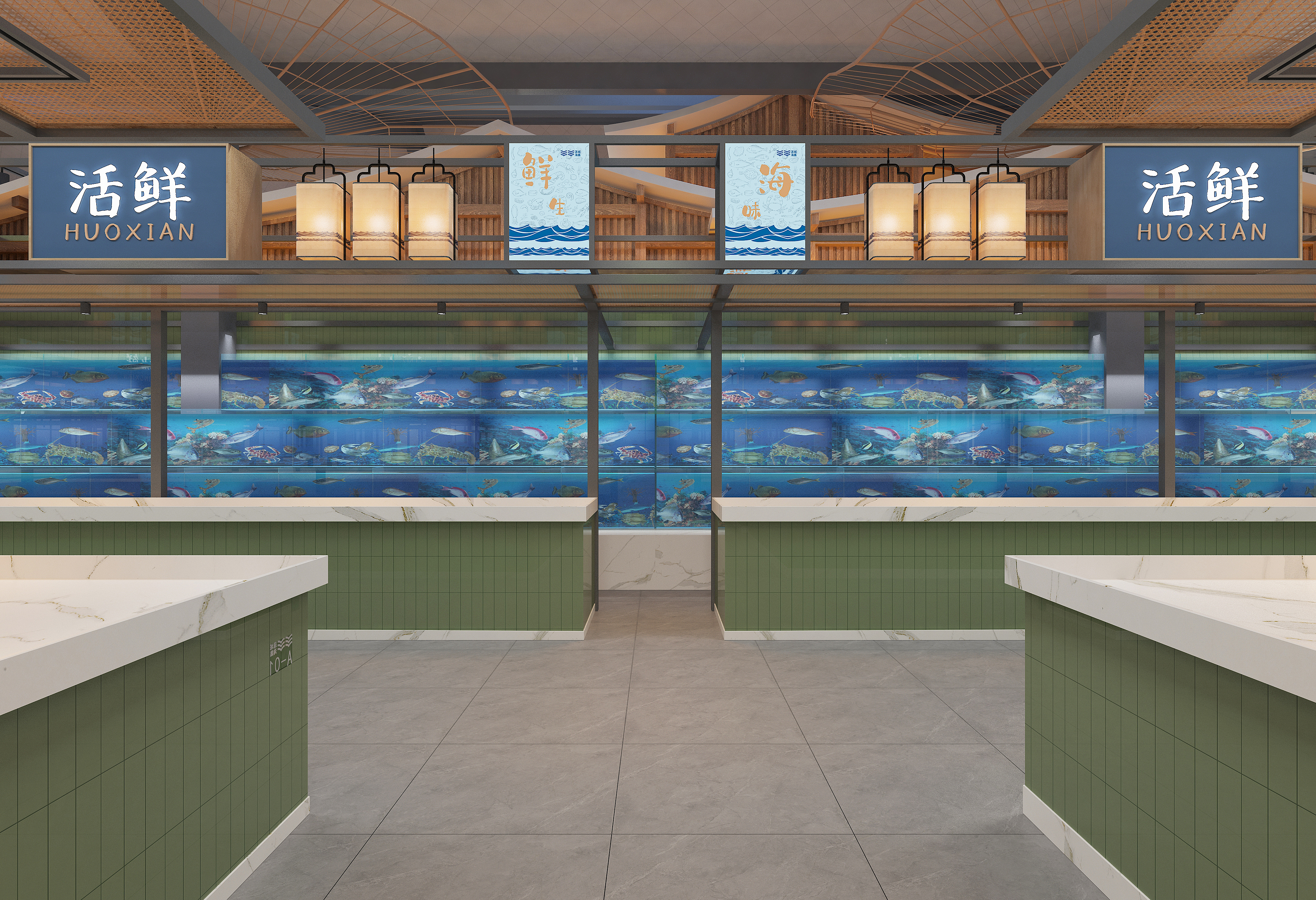 Wen Lu Bazaar，Liancheng Haiji，food market，Net red market，Dalian Cultural Tourism，space design ，Interior design，Pulandian Liancheng Haiji，