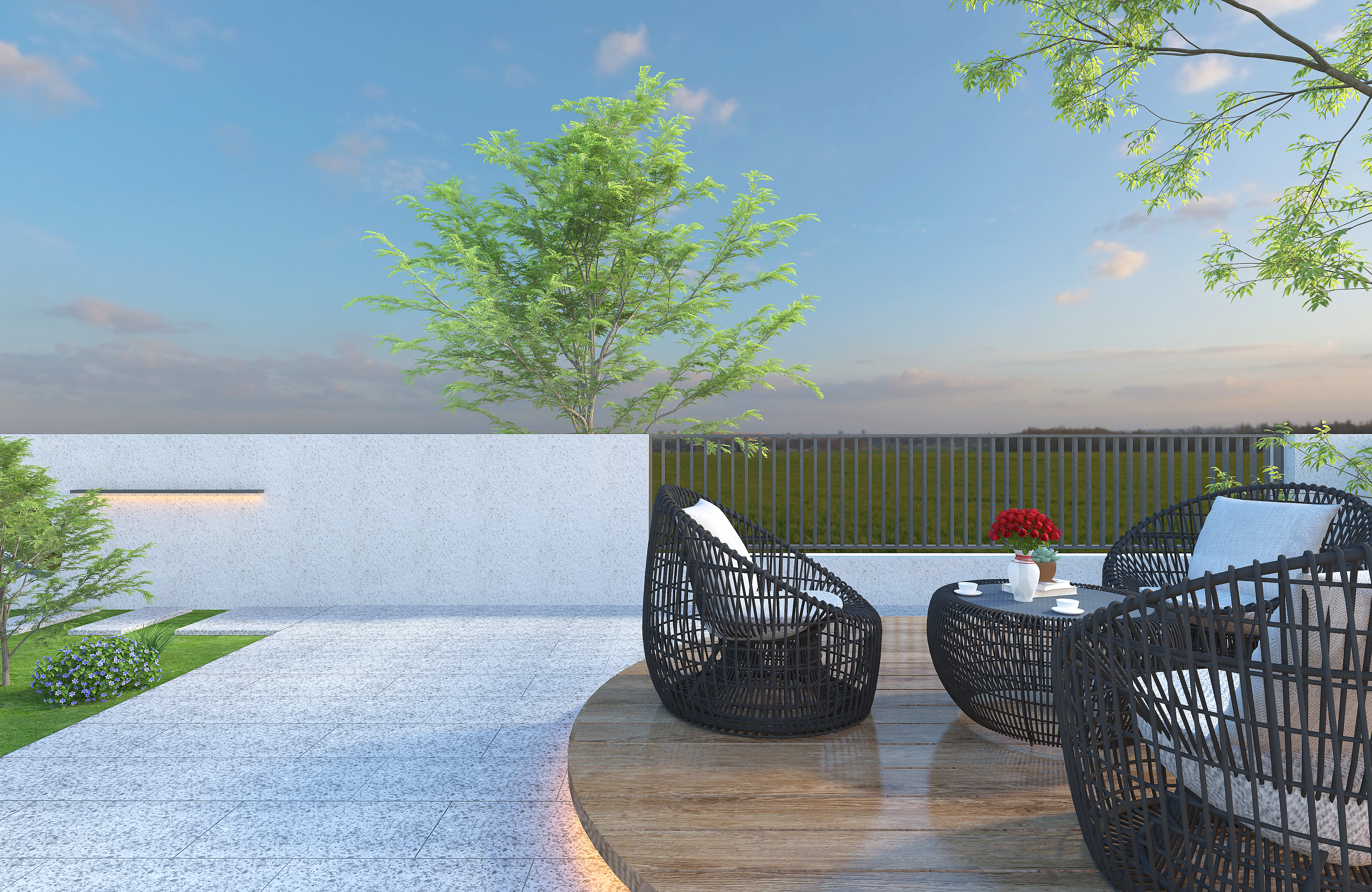 garden design ，small courtyard，Landscape design，Courtyard landscape，space design ，Home design，Private House Villa Design，Courtyard dry landscape，