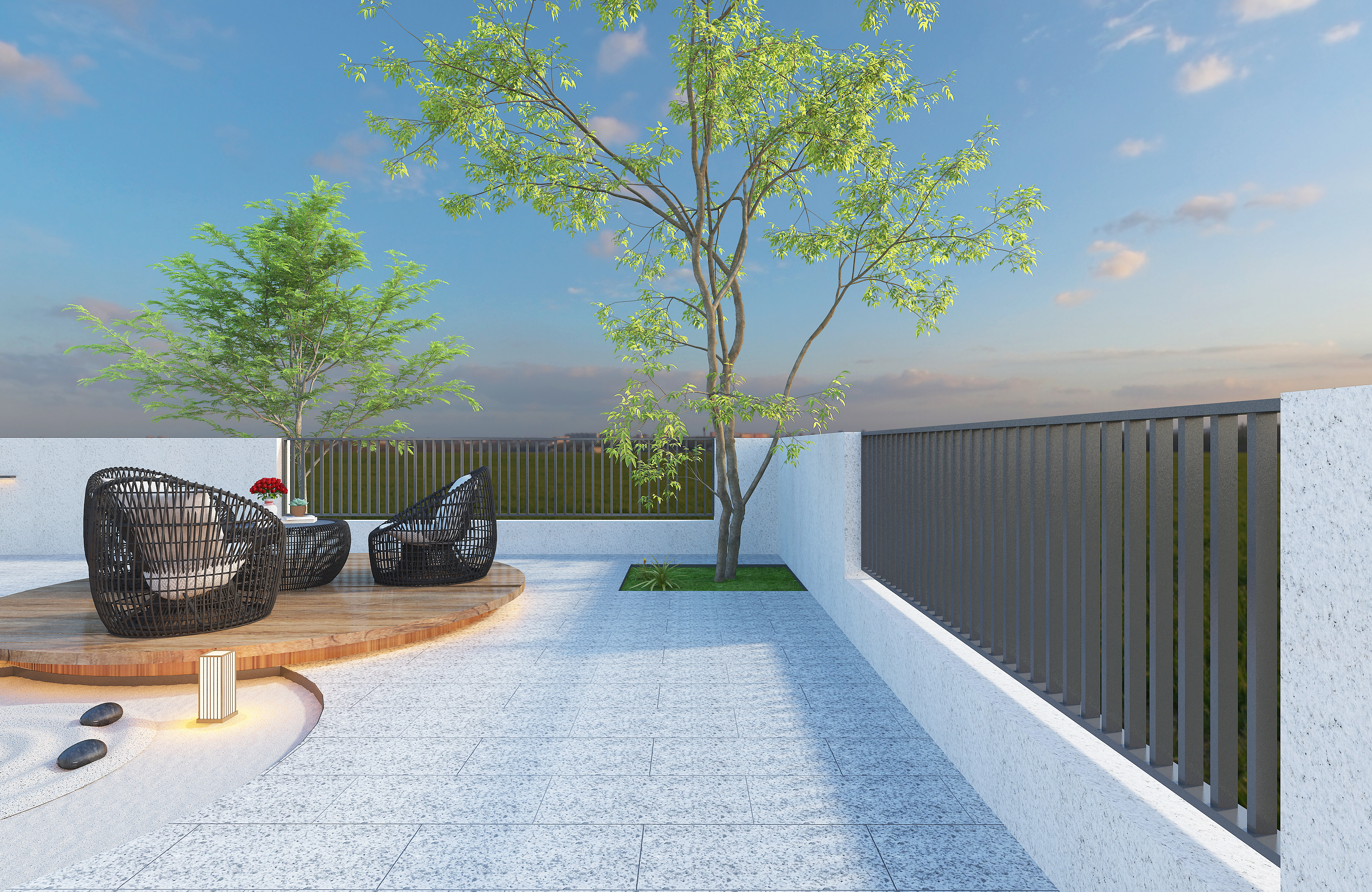 garden design ，small courtyard，Landscape design，Courtyard landscape，space design ，Home design，Private House Villa Design，Courtyard dry landscape，