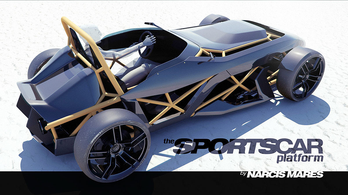 industrial design，concept，vehicle，Sports car，motion，