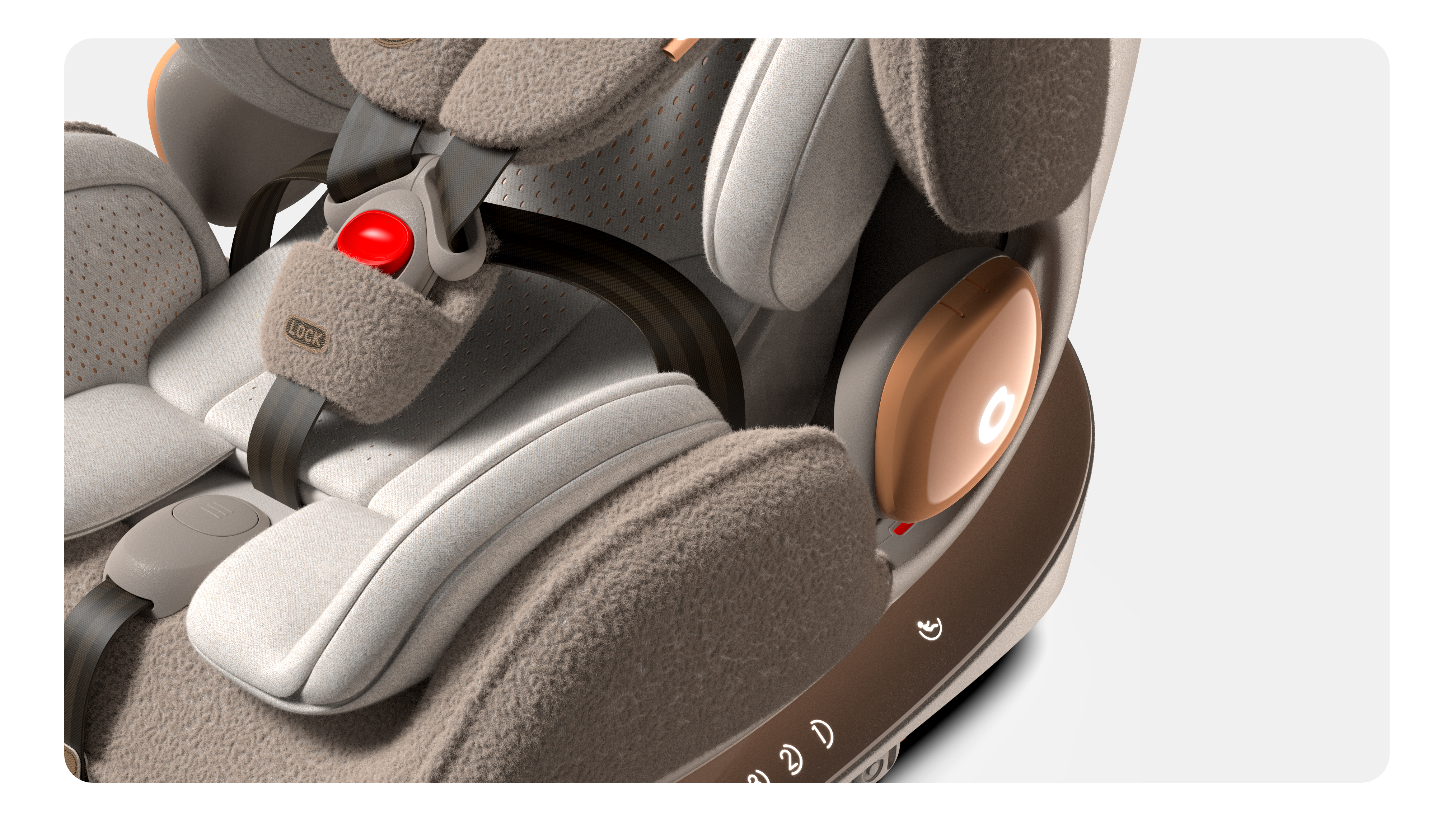 product design，industrial design，Baby safety seat，Creative design，