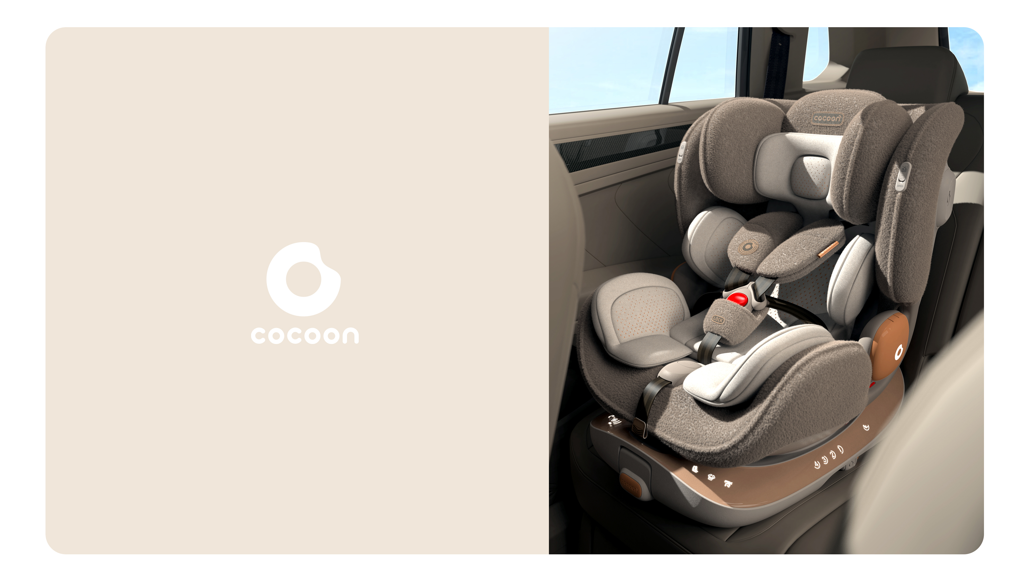 product design，industrial design，Baby safety seat，Creative design，