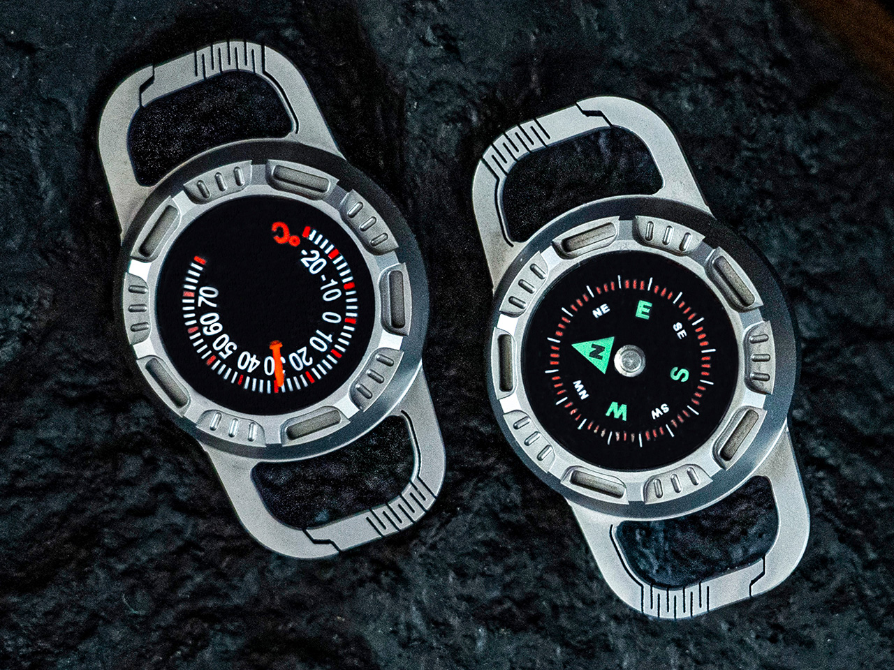 compass，thermometer，COMANDI，Outdoor equipment，titanium alloy，