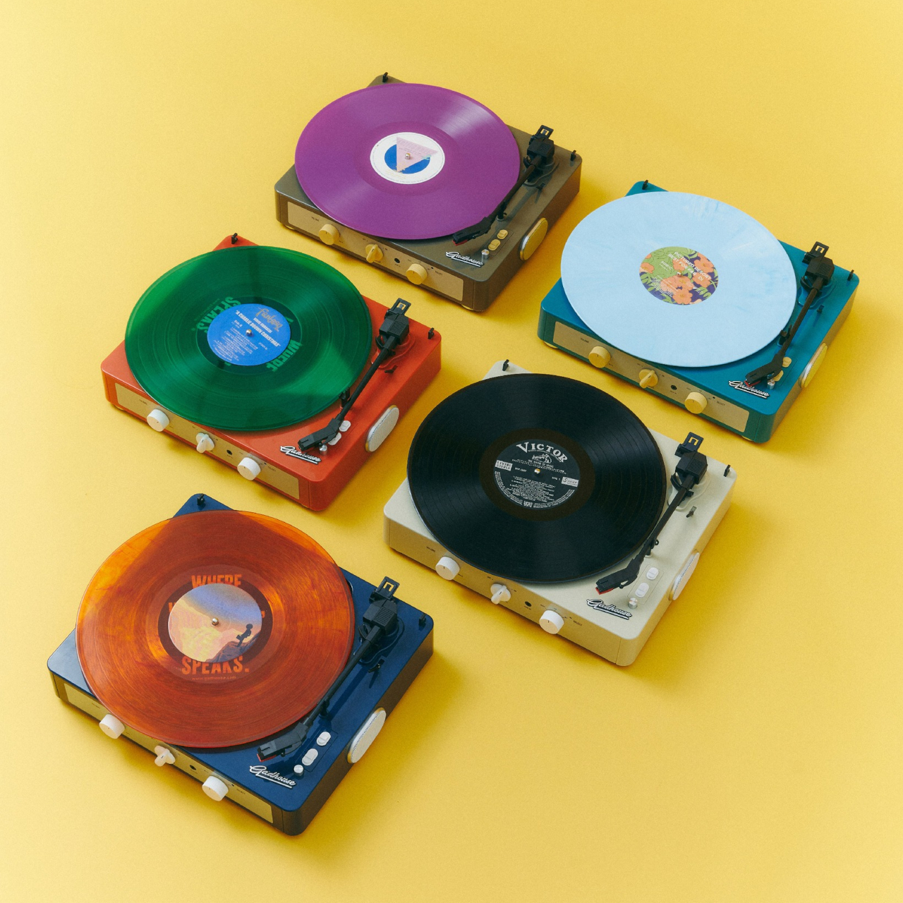 Retro record player，speaker，Brad Retro，USB-C，Modern Creativity，