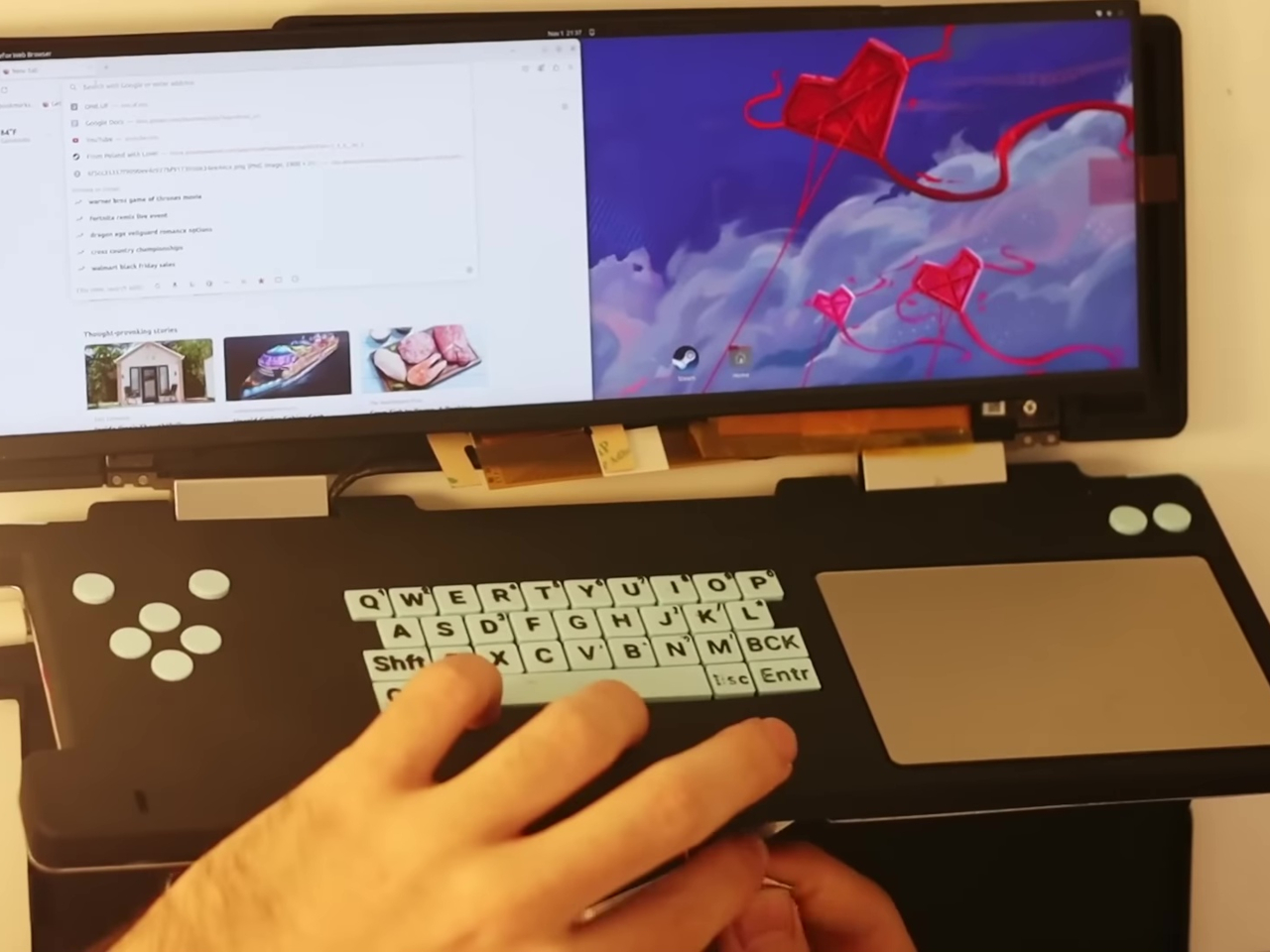 Unique design，Ultra Widescreen，Game console，Steam Deck DS，