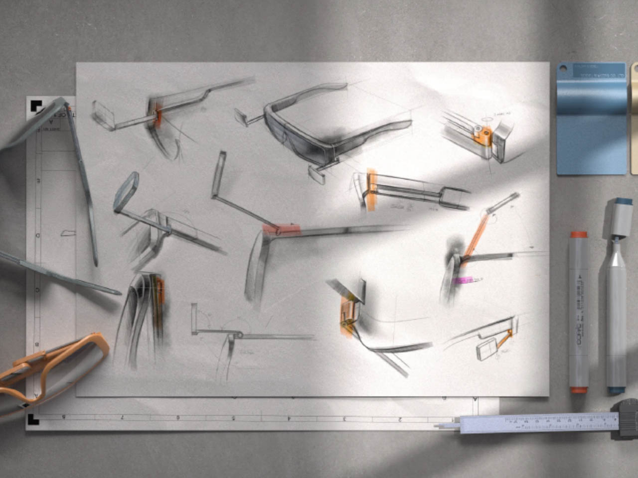 UGLY.DUCKLING，glasses，Rearview mirror，Outdoor equipment，