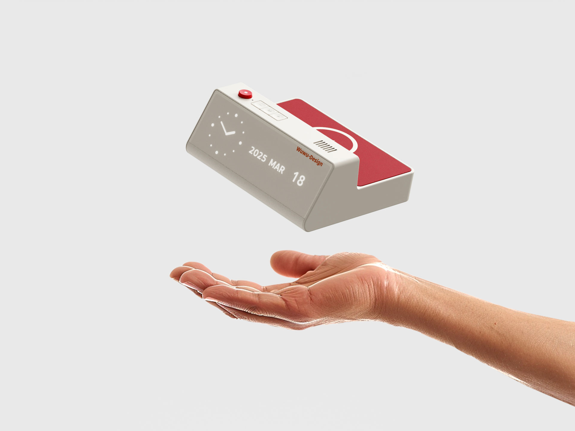 industrial design，product design，Clock，charge，Minimalist，Desktop clock，