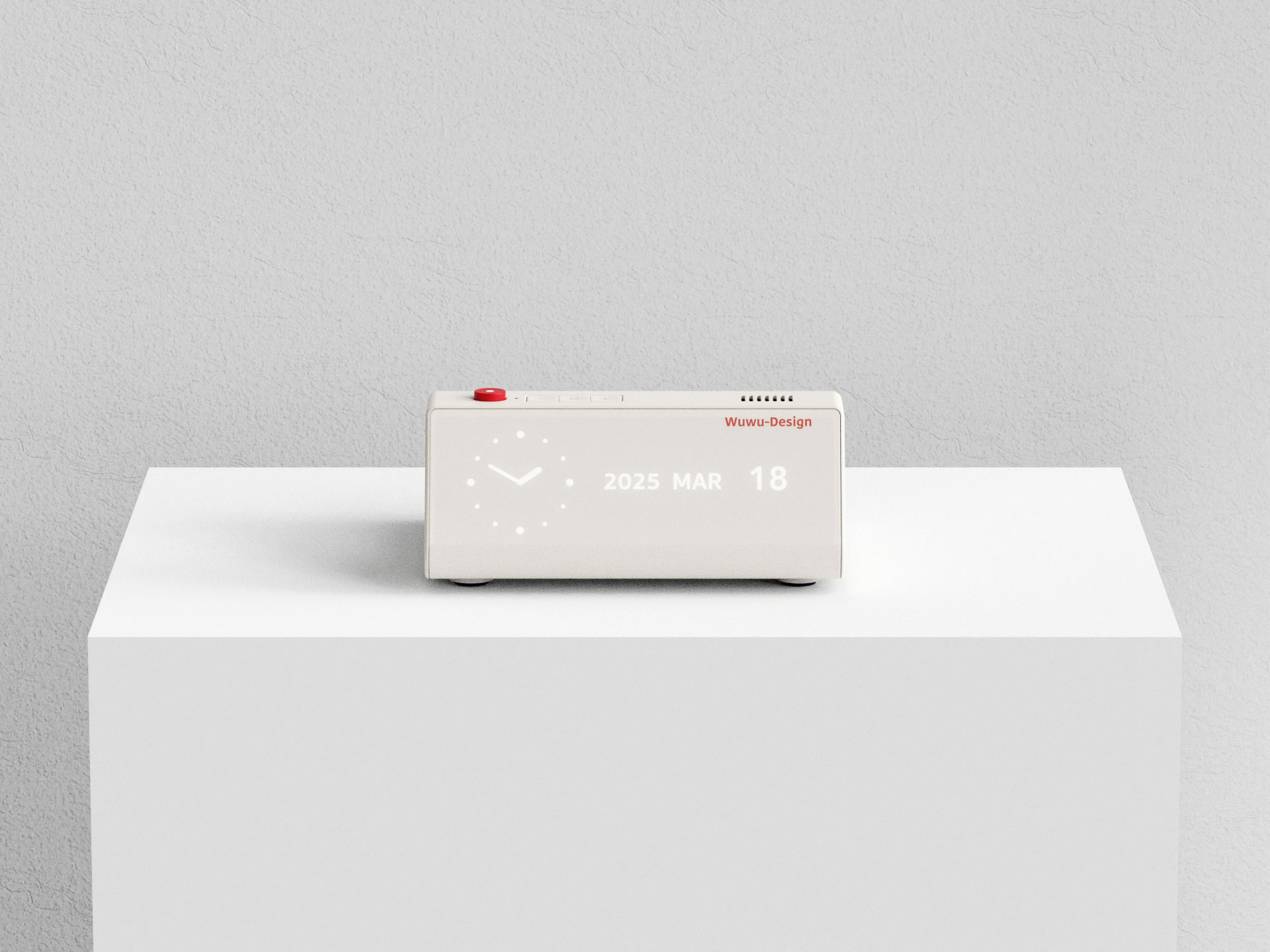 industrial design，product design，Clock，charge，Minimalist，Desktop clock，