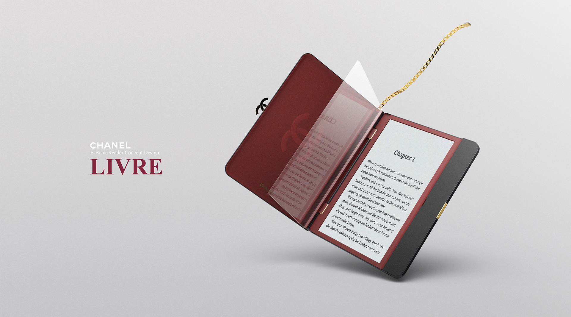 product design，E-reader，Chanel，