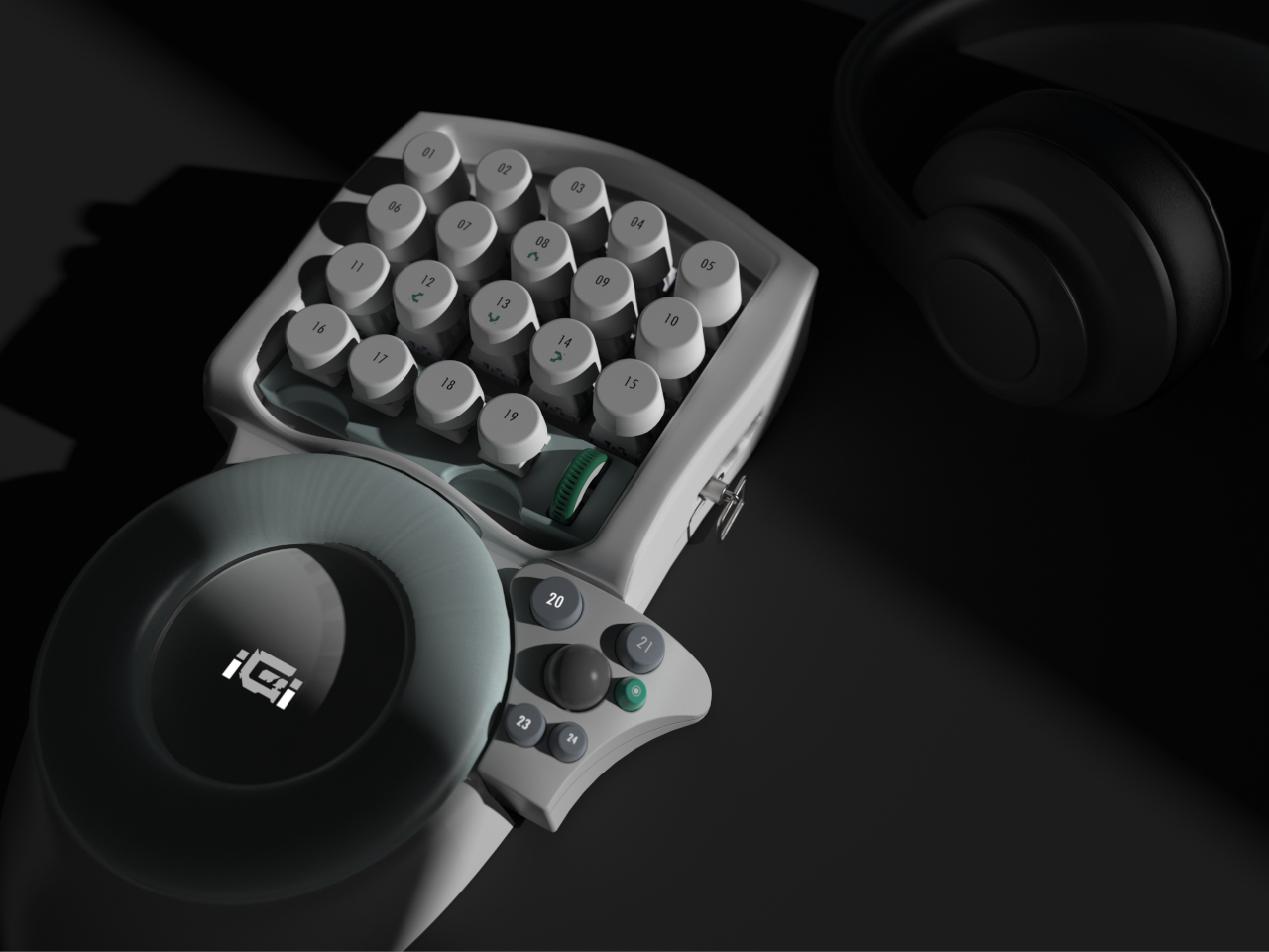 IGI，modularization，Ergonomics，One handed keyboard，