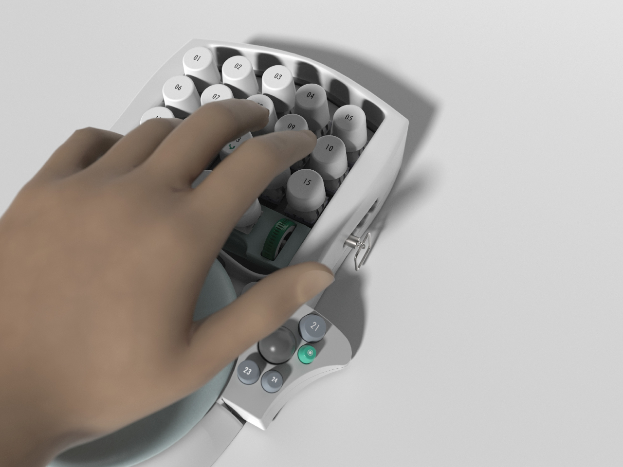 IGI，modularization，Ergonomics，One handed keyboard，