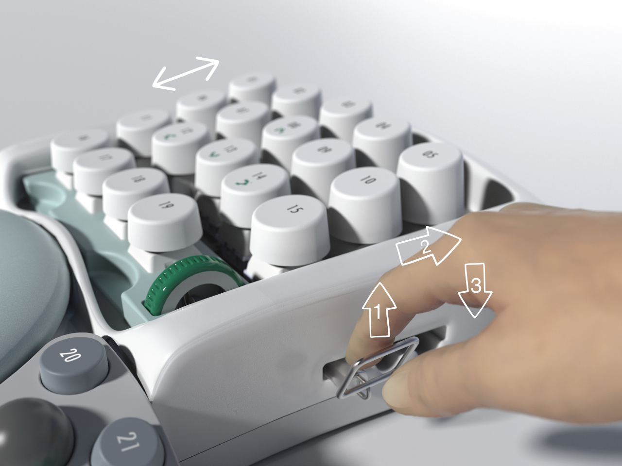 IGI，modularization，Ergonomics，One handed keyboard，