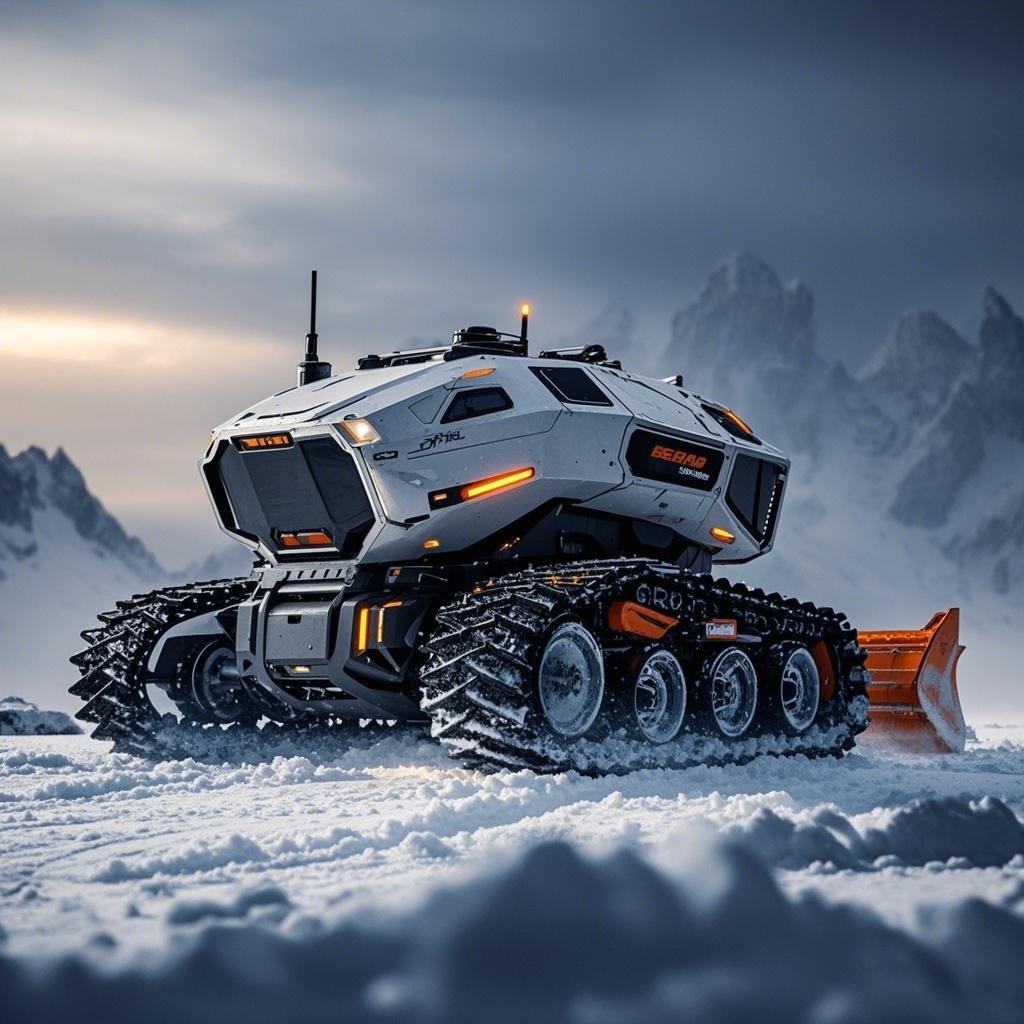 Intelligent mecha snow shovel，