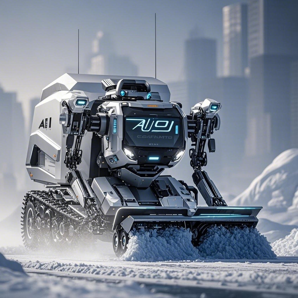 Intelligent mecha snow shovel，