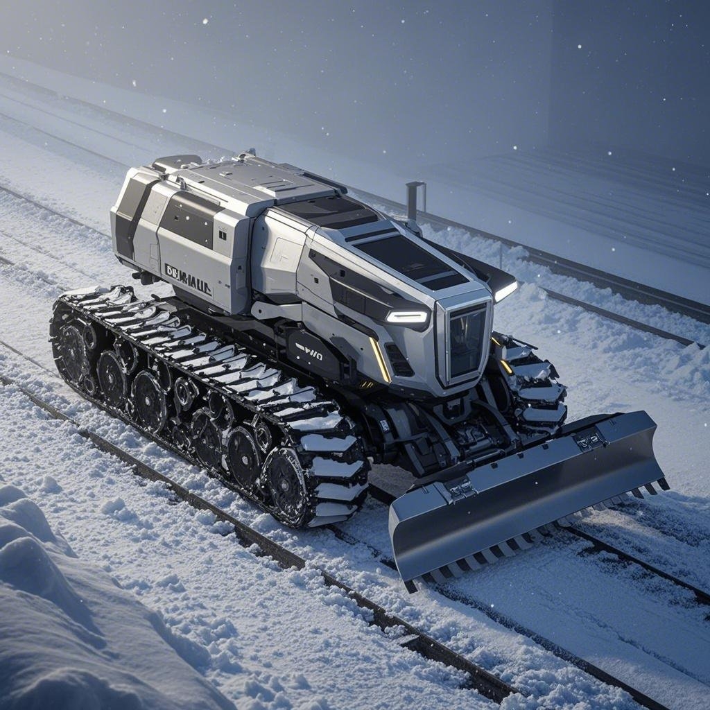 Intelligent mecha snow shovel，