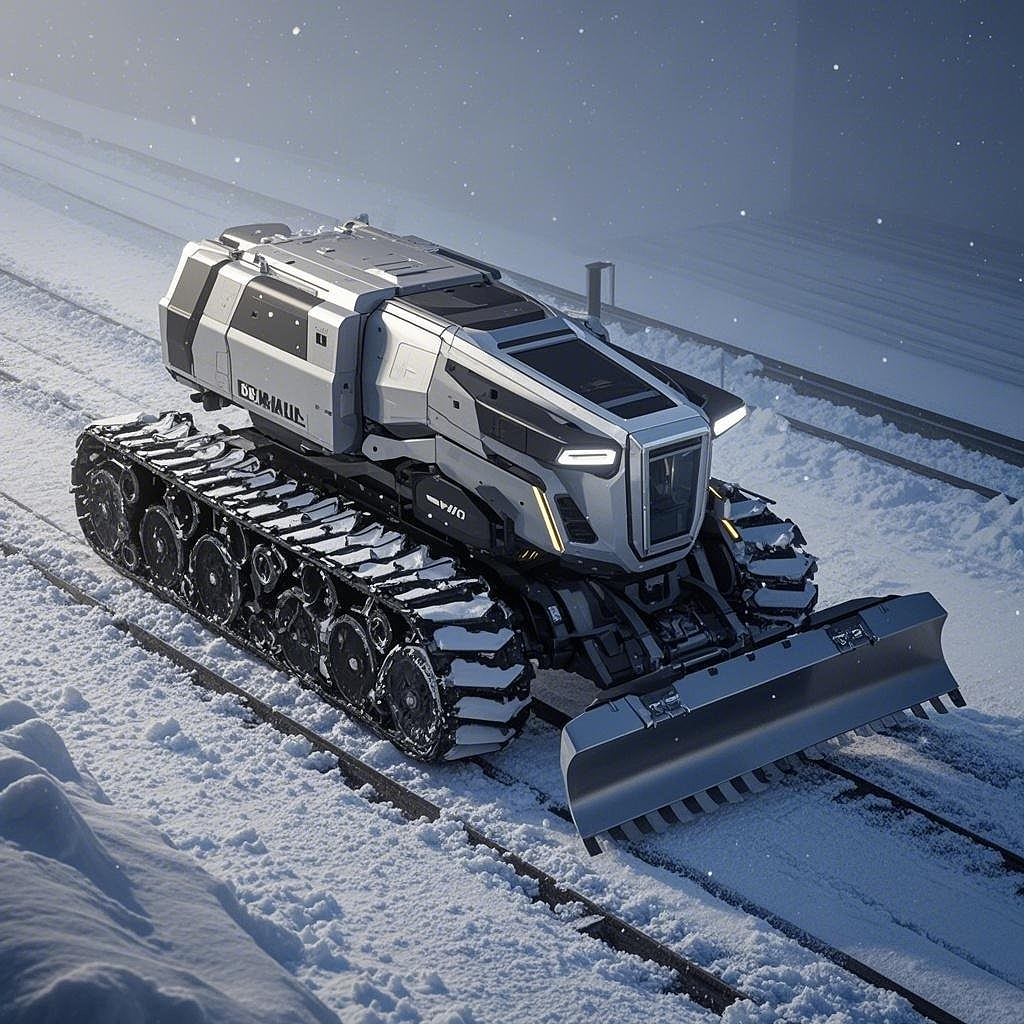 Intelligent mecha snow shovel，