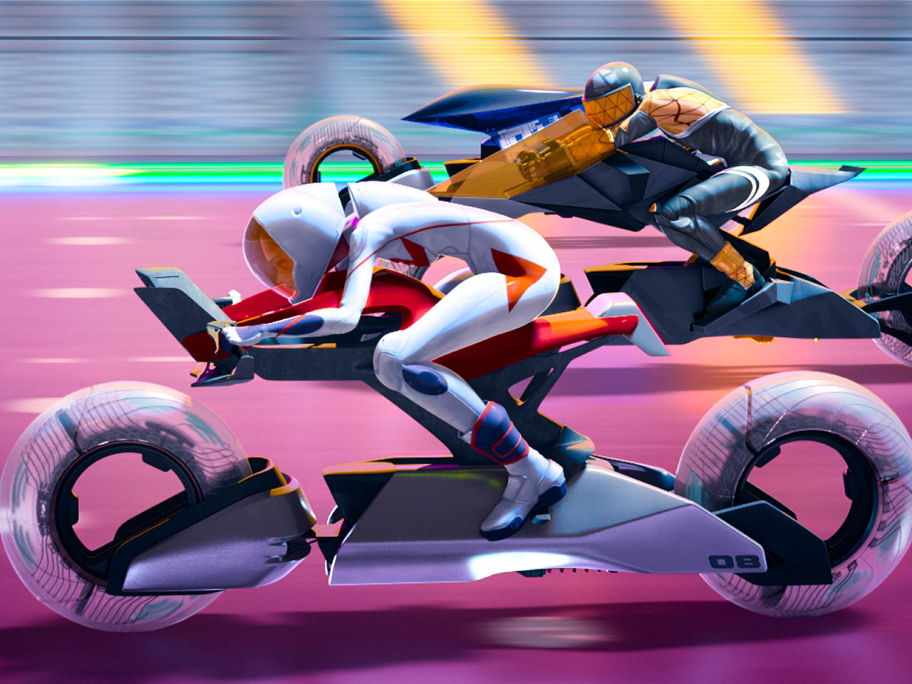 yamaha，Netflix，Animated perimeter，motorcycle，AI Assisted，