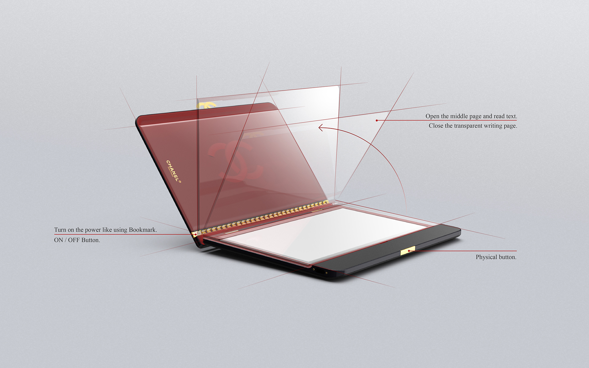 product design，E-reader，Chanel，