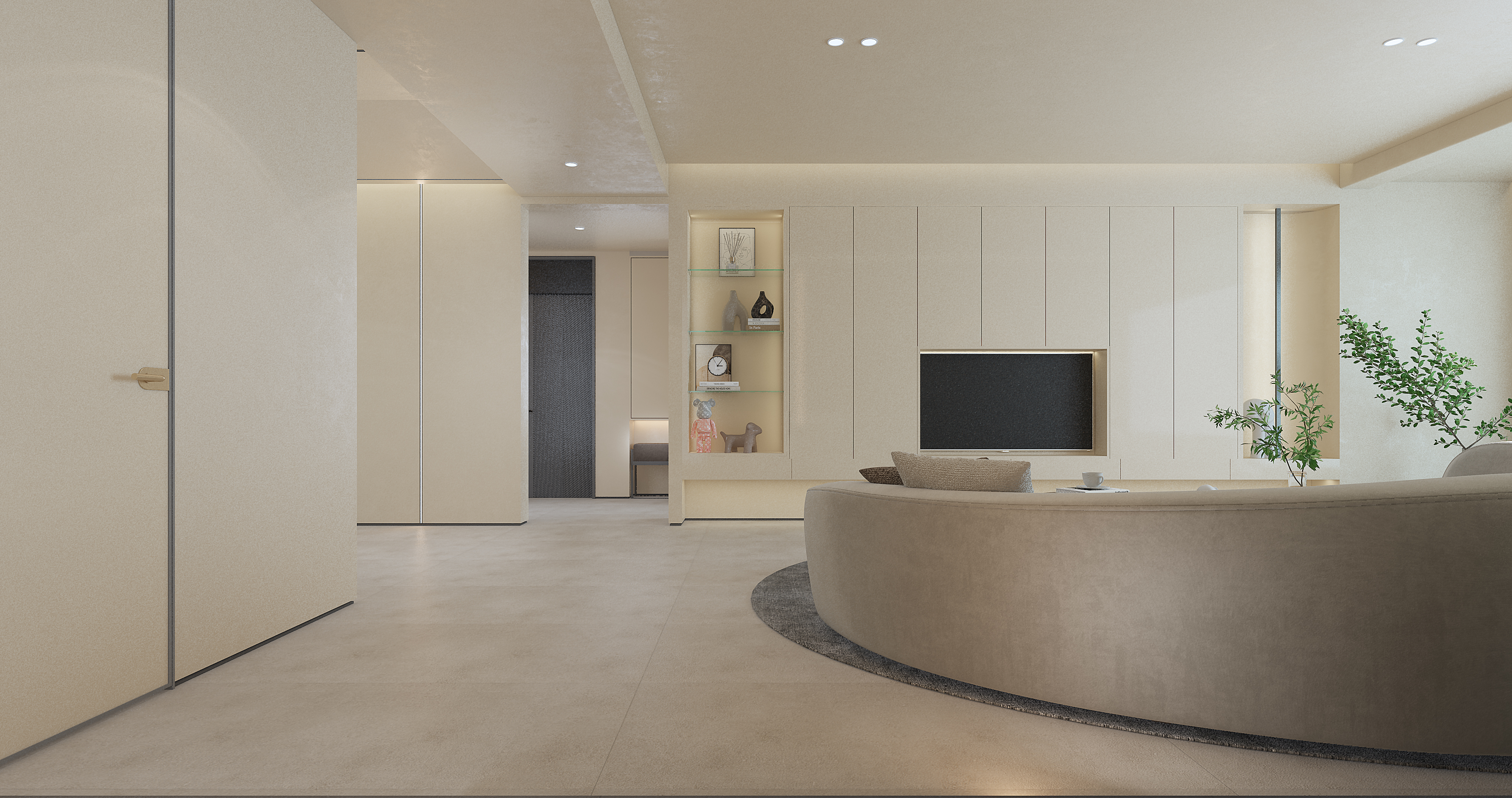 Interior design，home decoration design，Quiet Wind Decoration，Middle Ancient Style，Cream wind design，Decoration effect diagram，Home decoration renderings，Living room design，