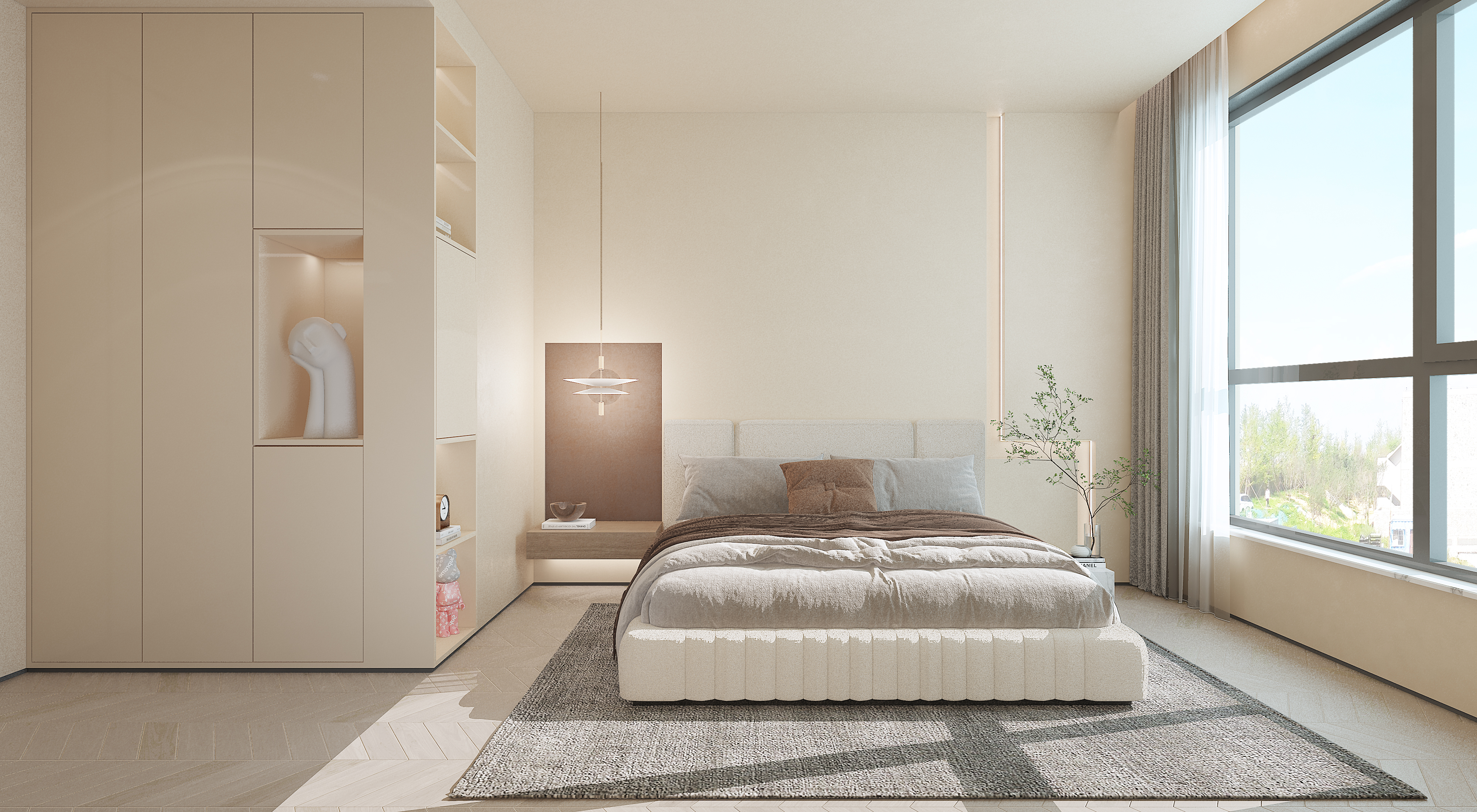 Interior design，home decoration design，Quiet Wind Decoration，Middle Ancient Style，Cream wind design，Decoration effect diagram，Home decoration renderings，Living room design，