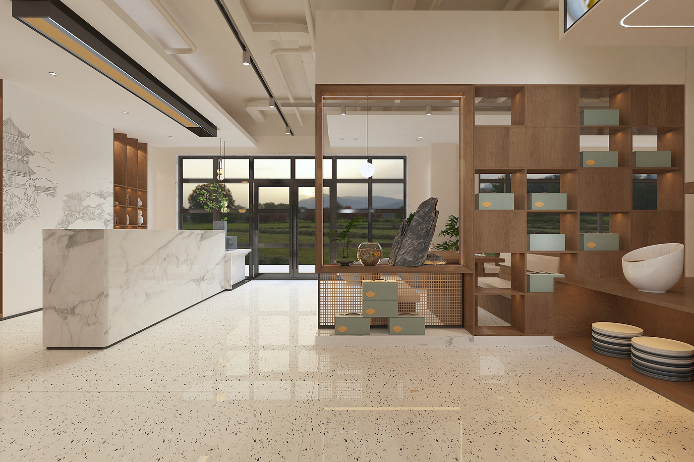 Buddha jumps over the wall，Restaurant design，Hot pot shop design，Storefront design of seafood competition，Hotel Design，