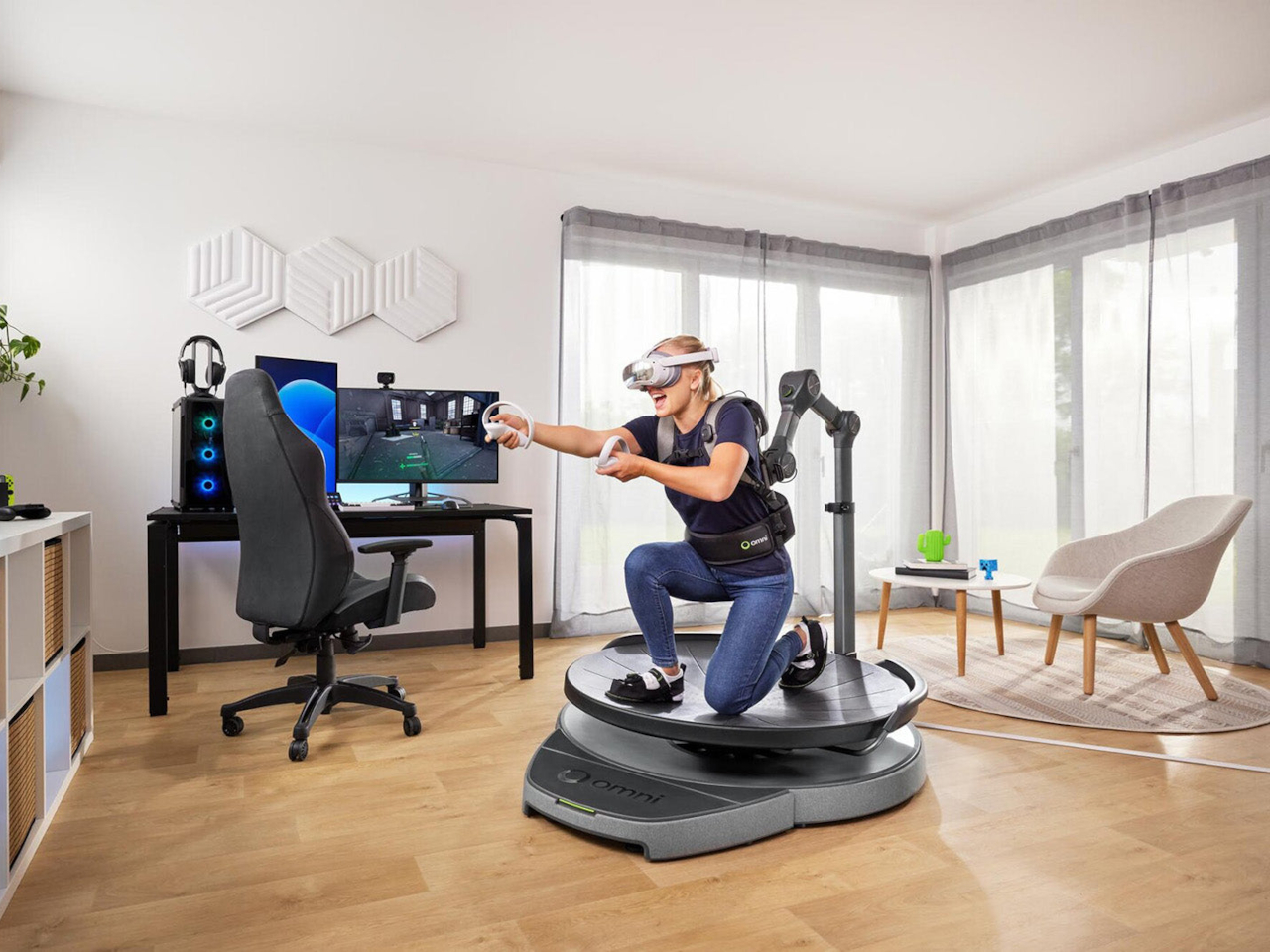 Treadmill，Virtual reality device，Digital，Omni One Core，