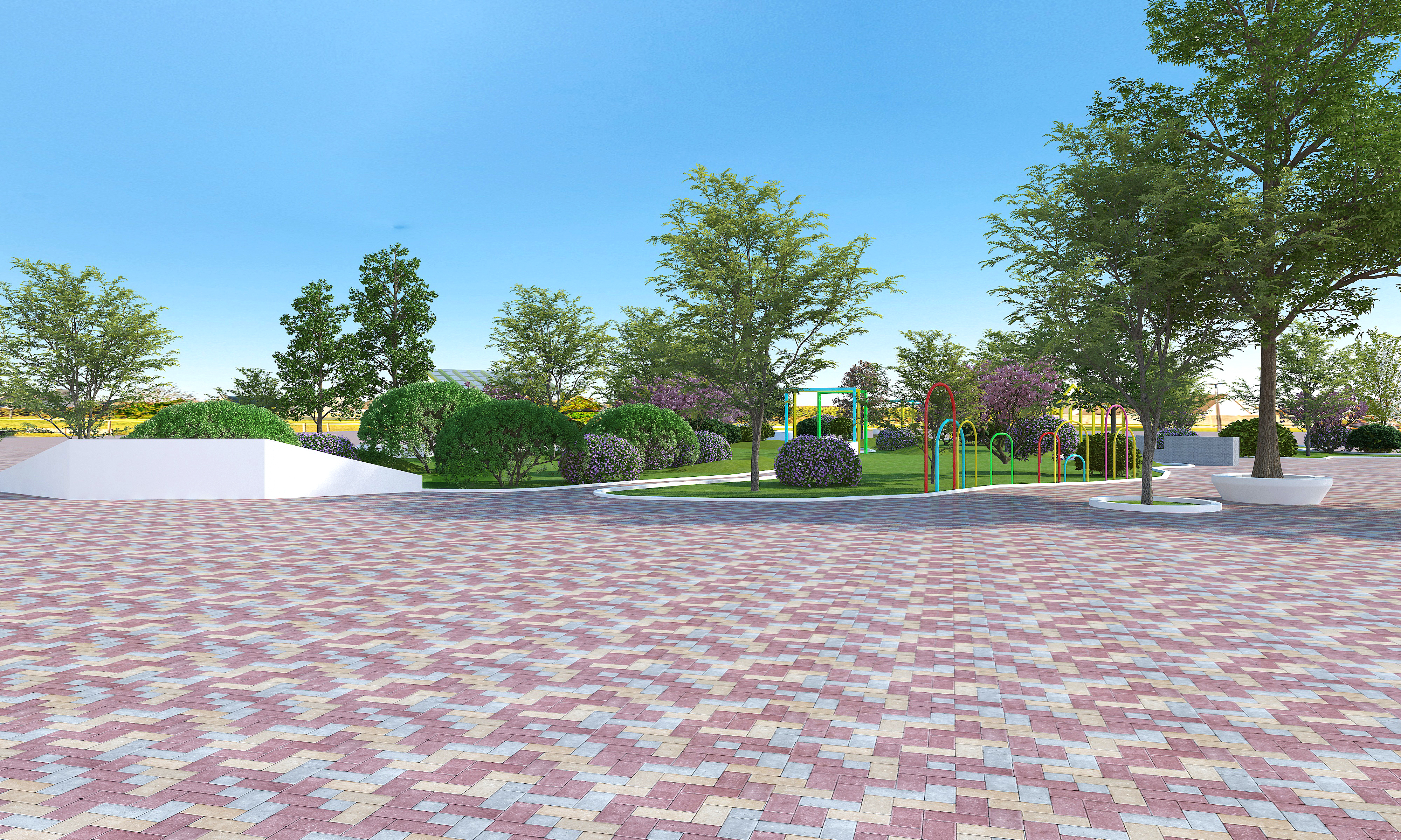 Pocket Park Design，garden design ，greening design，Landscape design，Design effect drawing，
