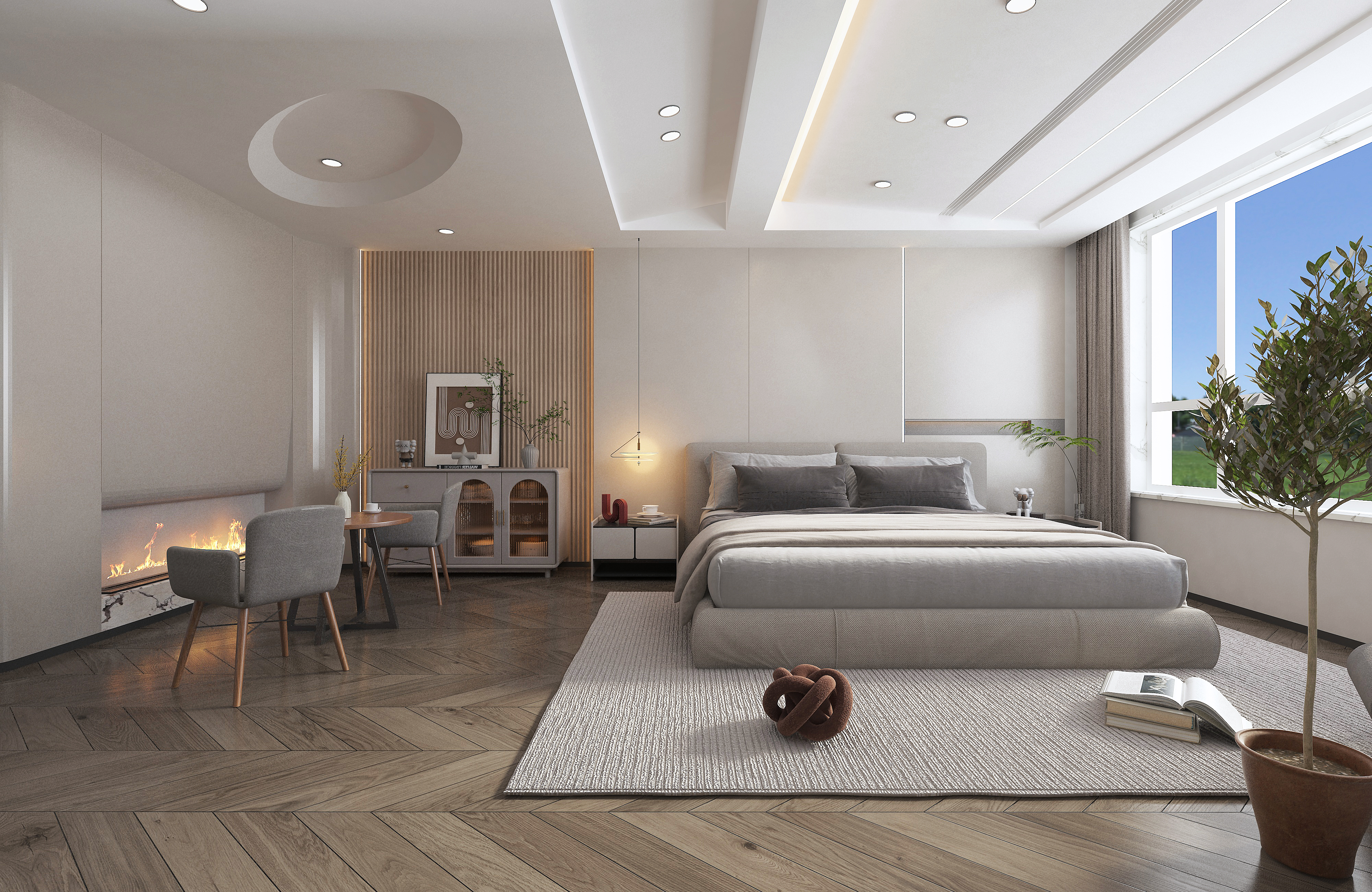 Private clubhouse，Quiet wind，Zen Style，Zen design，Tea Room Design，