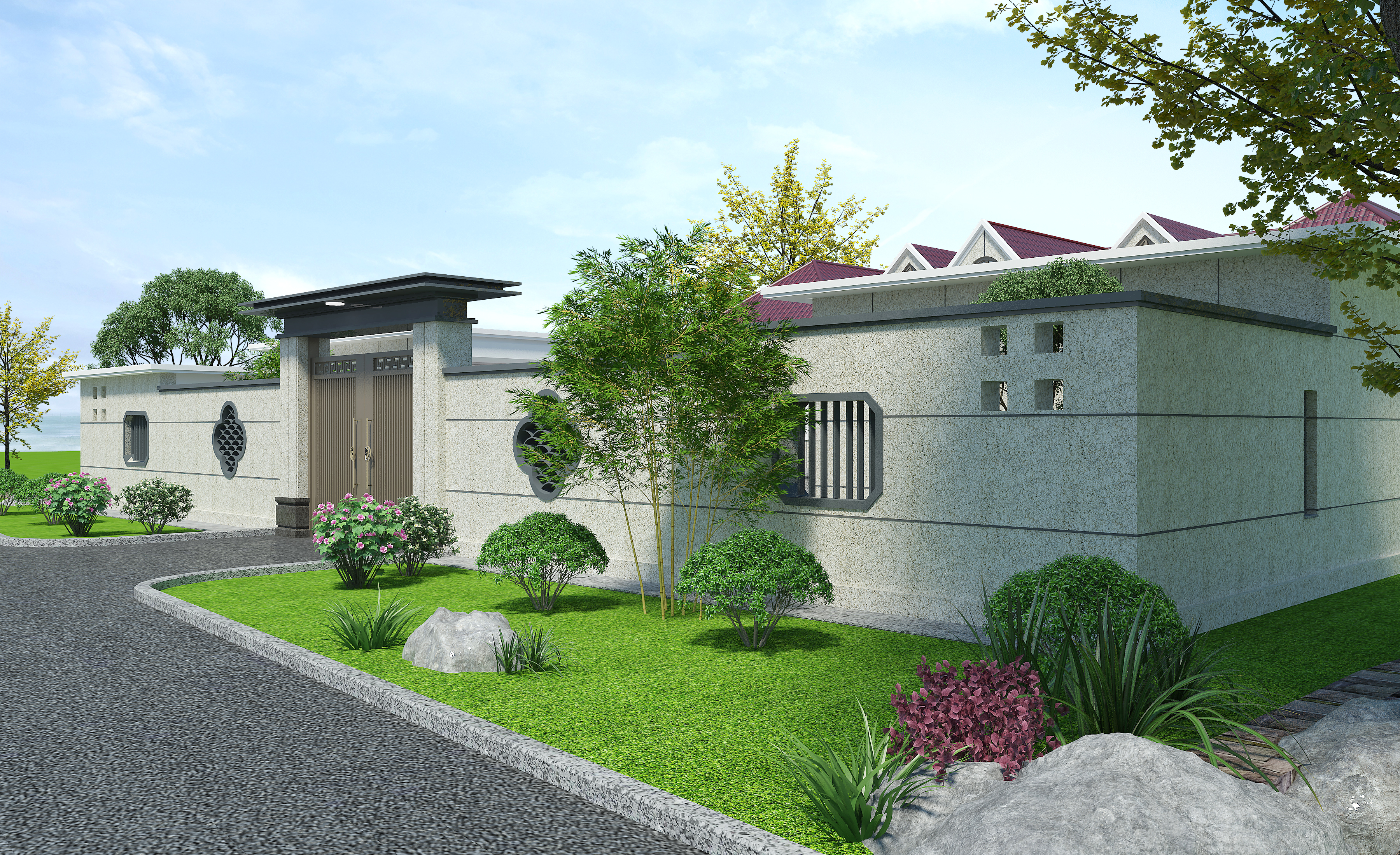 Self-built house design，garden design ，greening design，Landscape design，Construction drawing of self-built house，Self-built house renderings，Interior design，Outdoor design，