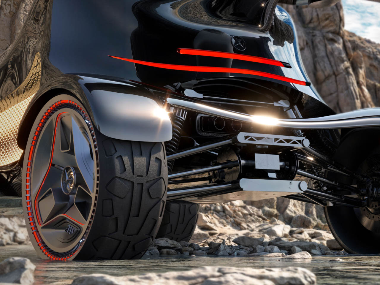 Mercedes Benz，Concept Car，vehicle，Mercedes Chronos，