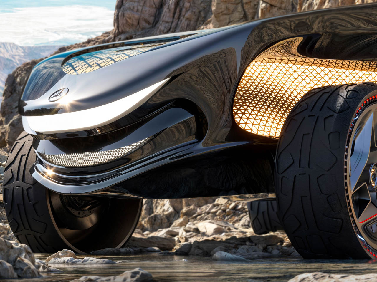 Mercedes Benz，Concept Car，vehicle，Mercedes Chronos，