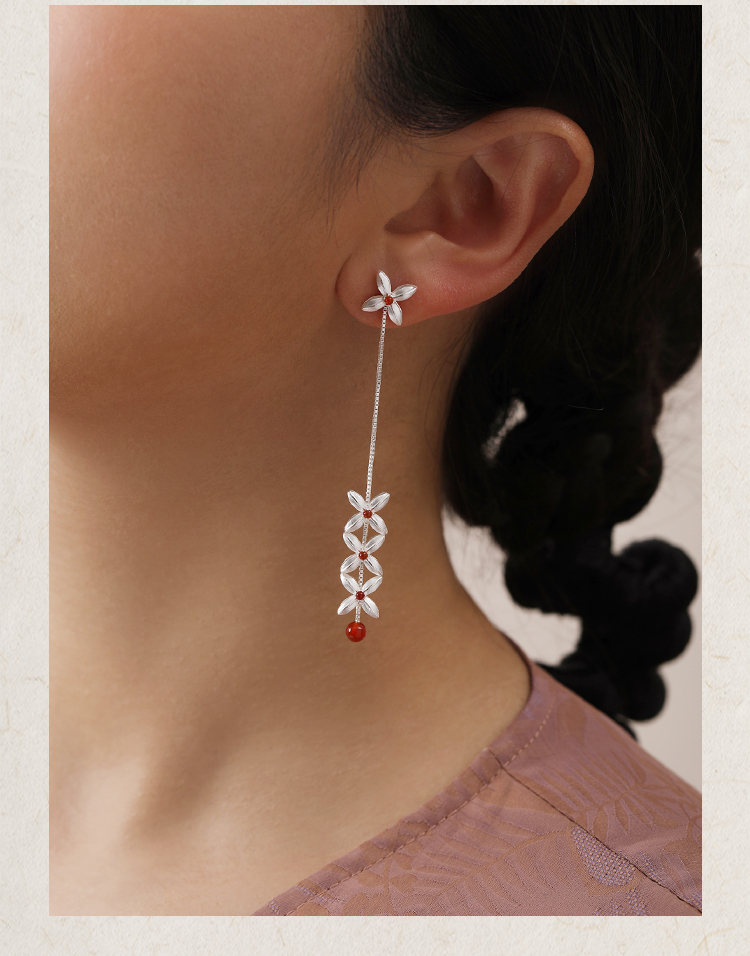 Even the pattern of money，New Chinese design，Good moral gift，Best choice for gifts，Money rolling in，agate，Silver design，Valentine's Day gift，