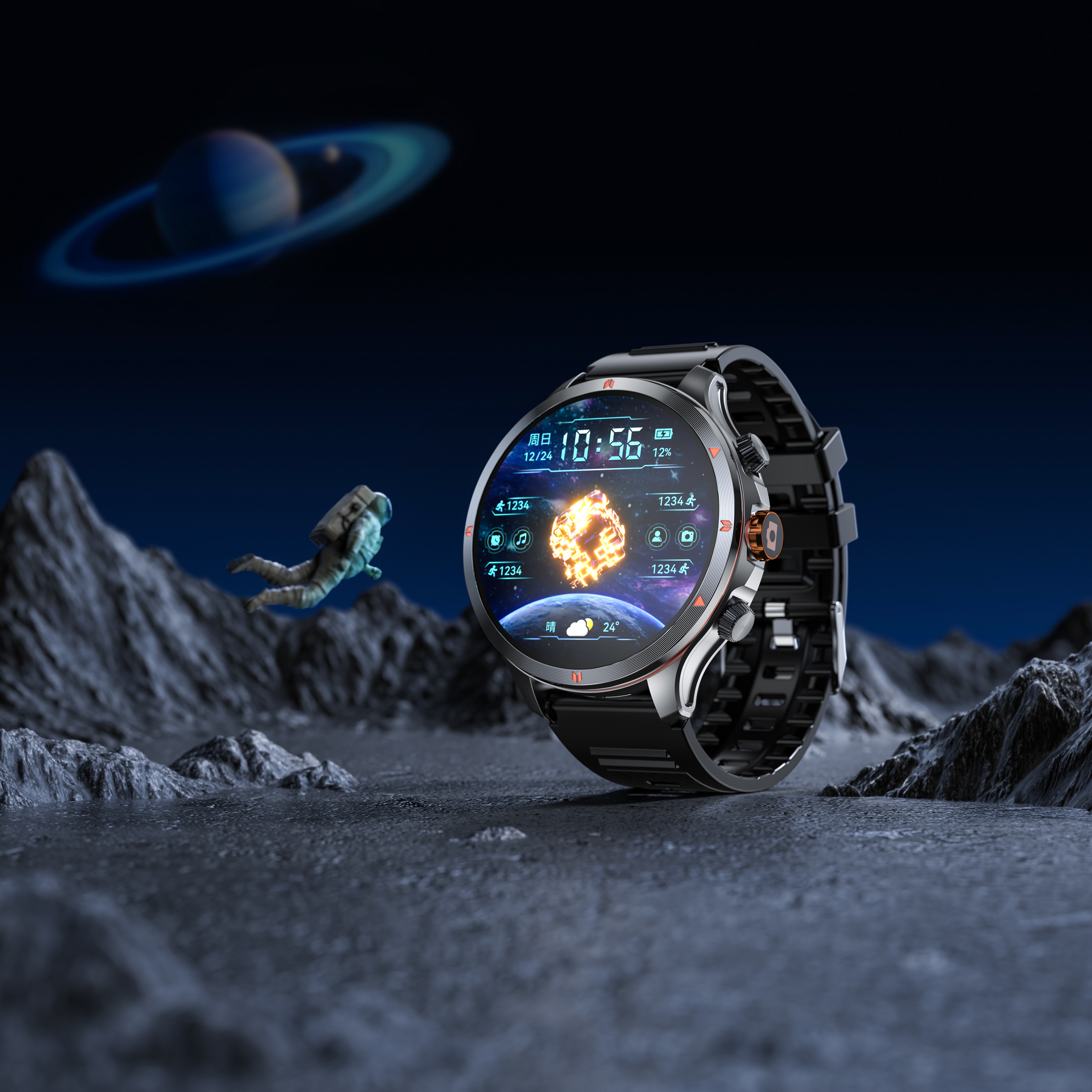 Wrist watch，Render，online retailers，Amazon，Detail main drawing，