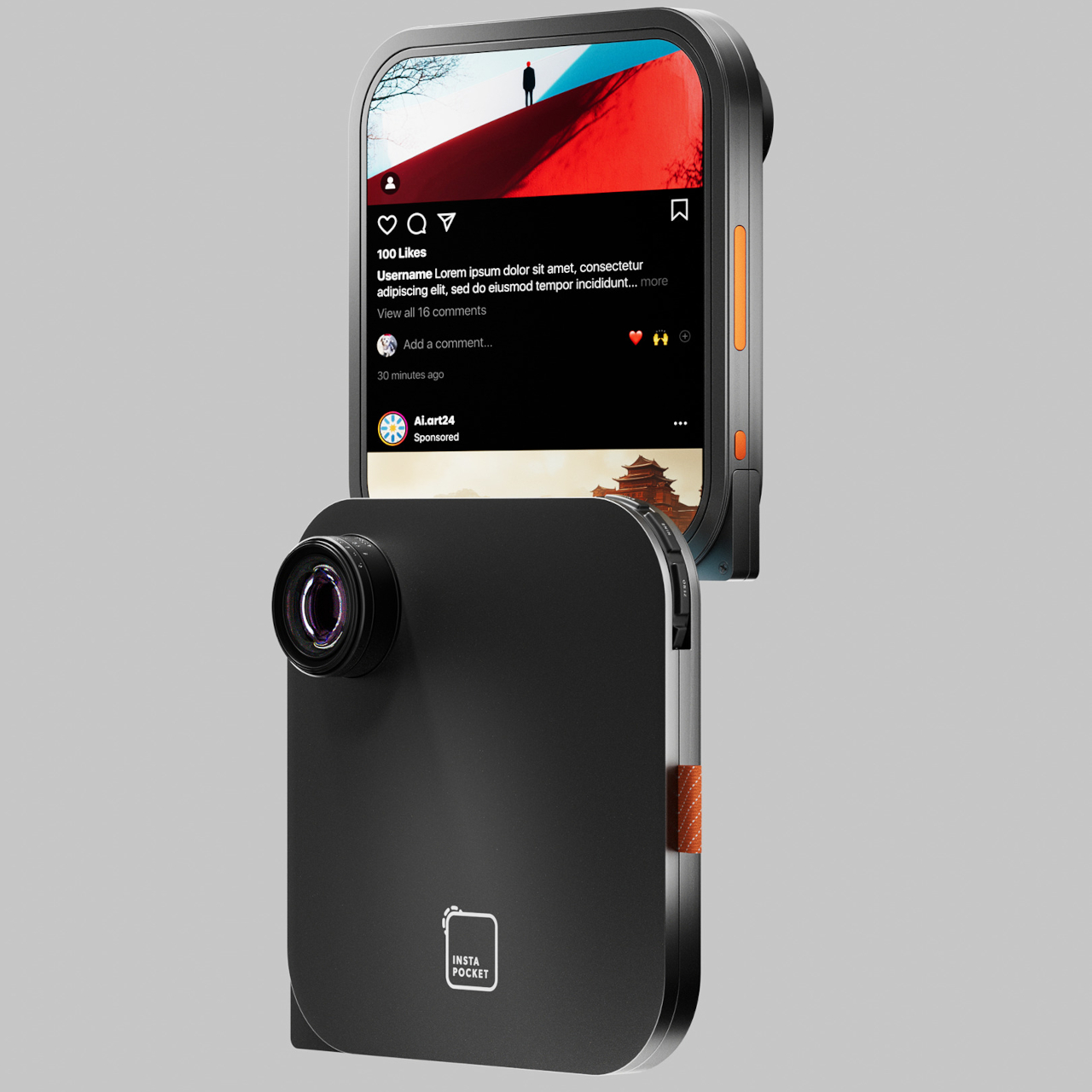InstaPocket，camera，Electronics，conceptual design，