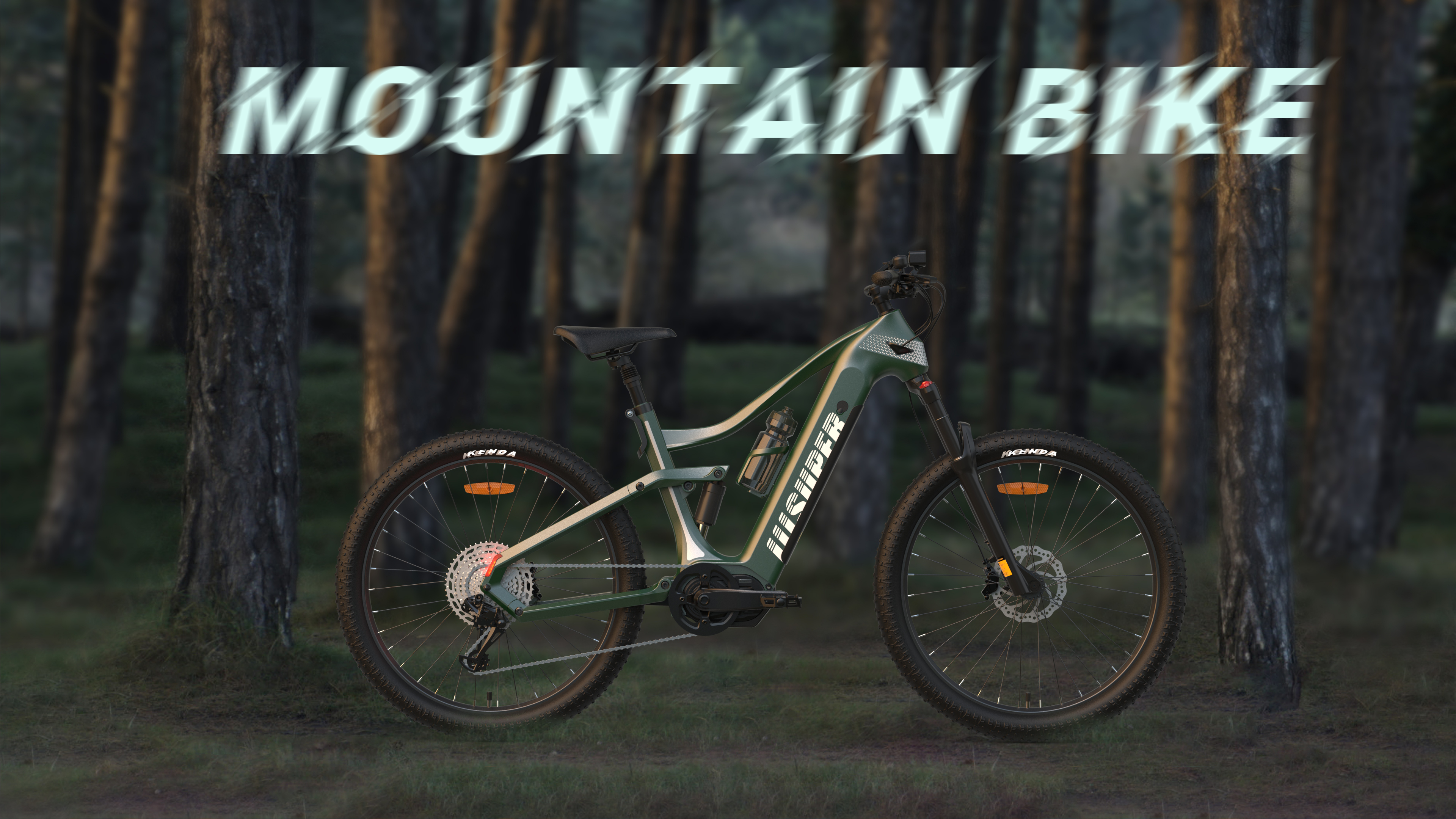 Mountain Bike，Electric vehicle，industrial design，