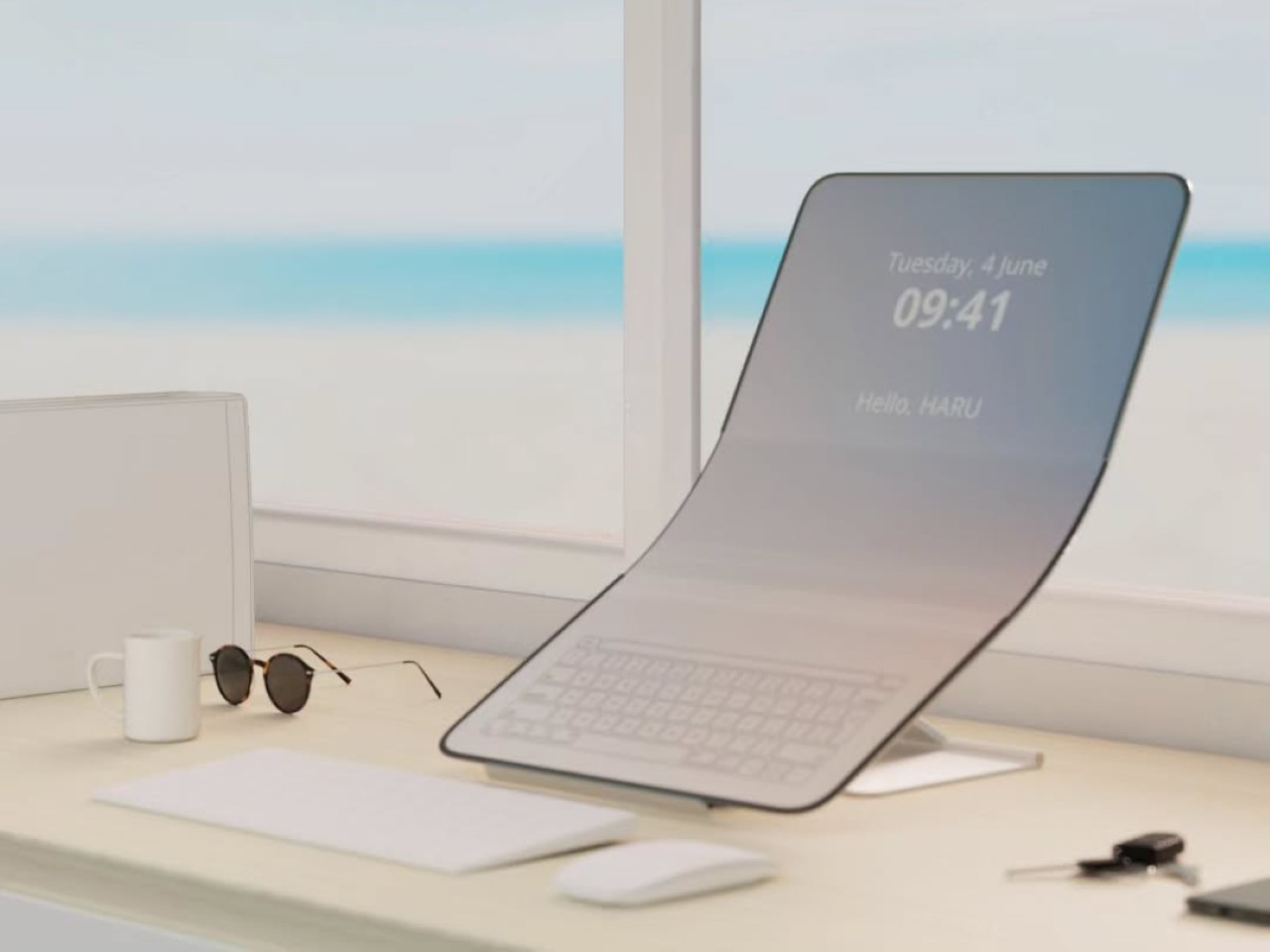 Haru，Notebook bag，multi-function，Collapse screen，mobile workstation ，