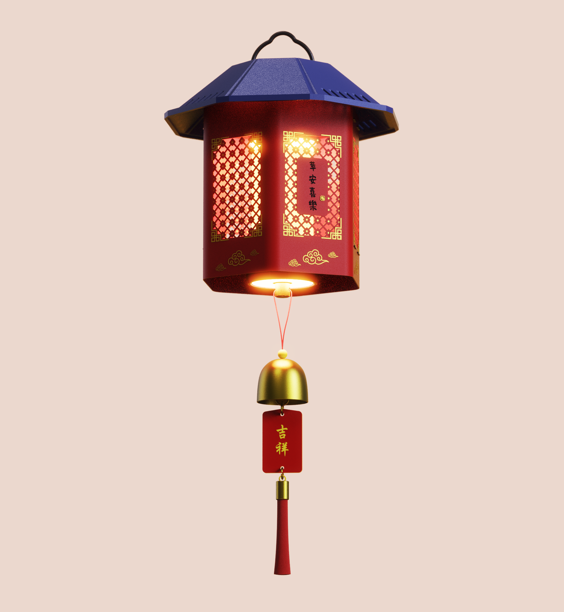 gift，Chinese style，Camp lamp，lantern，Xiaomi Youpin，NATO nextool，Mobile lighting，packing，